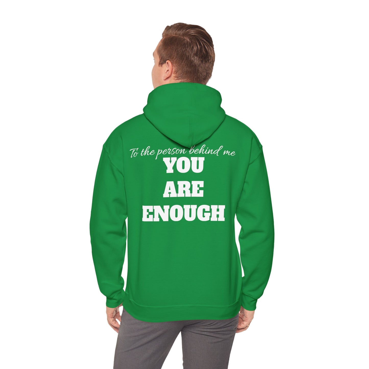 Life is short, follow your heart; You are enough; Double Sides Printed Motivational Unisex Hoodie