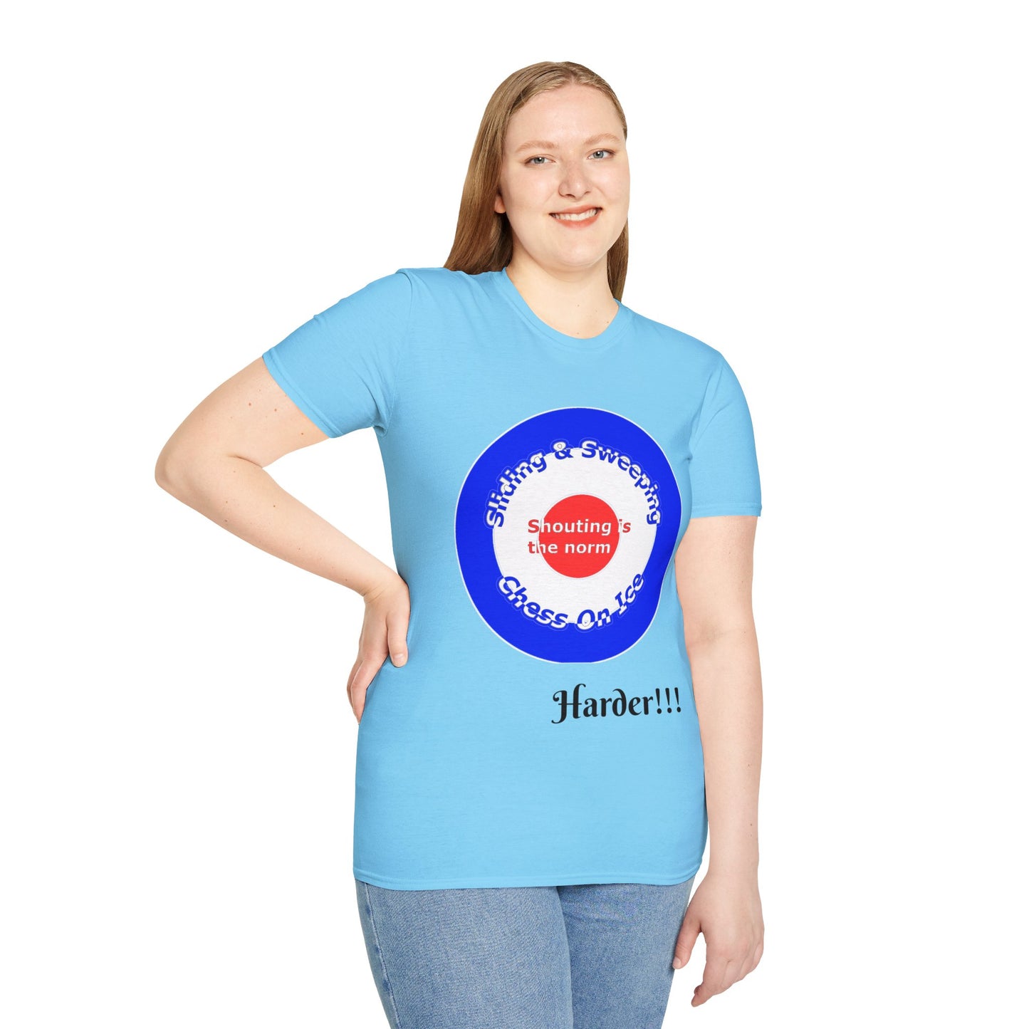 Curling(Chess on ice, shouting is the norm, sliding and sweeping) Tee | 100% Soft Cotton Eco-friendly