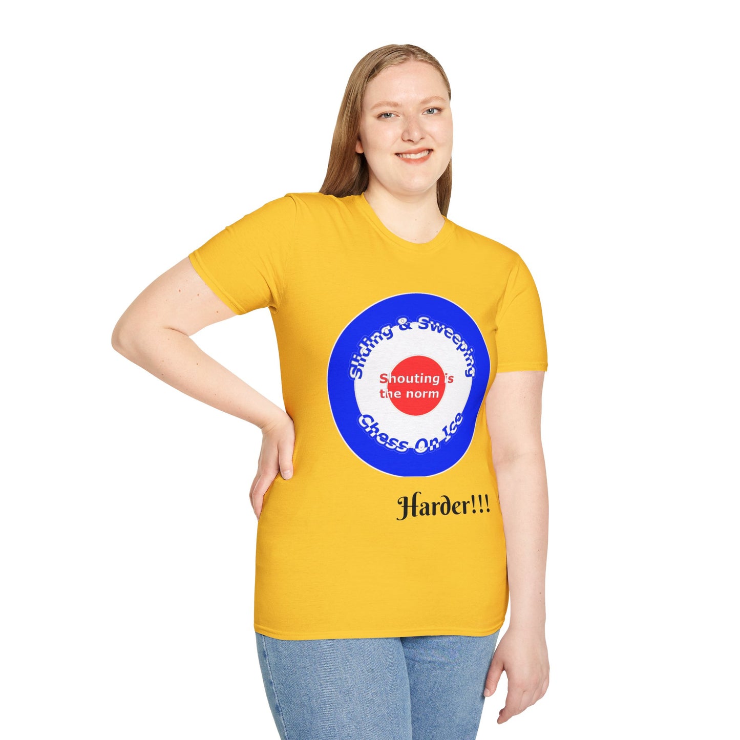 Curling(Chess on ice, shouting is the norm, sliding and sweeping) Tee | 100% Soft Cotton Eco-friendly