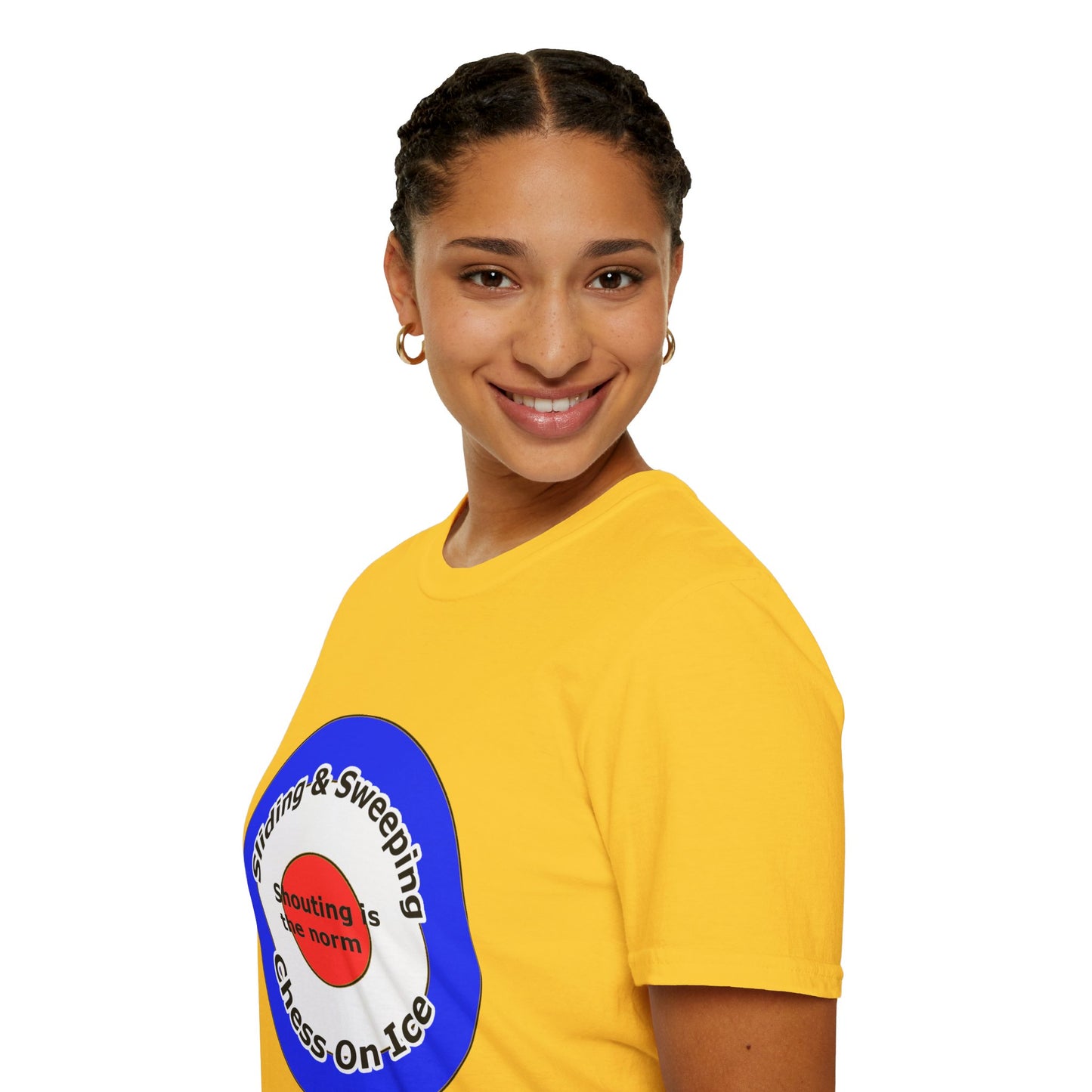 Curling(Chess on ice, shouting is the norm, sliding and sweeping) Unisex Softstyle T-Shirt