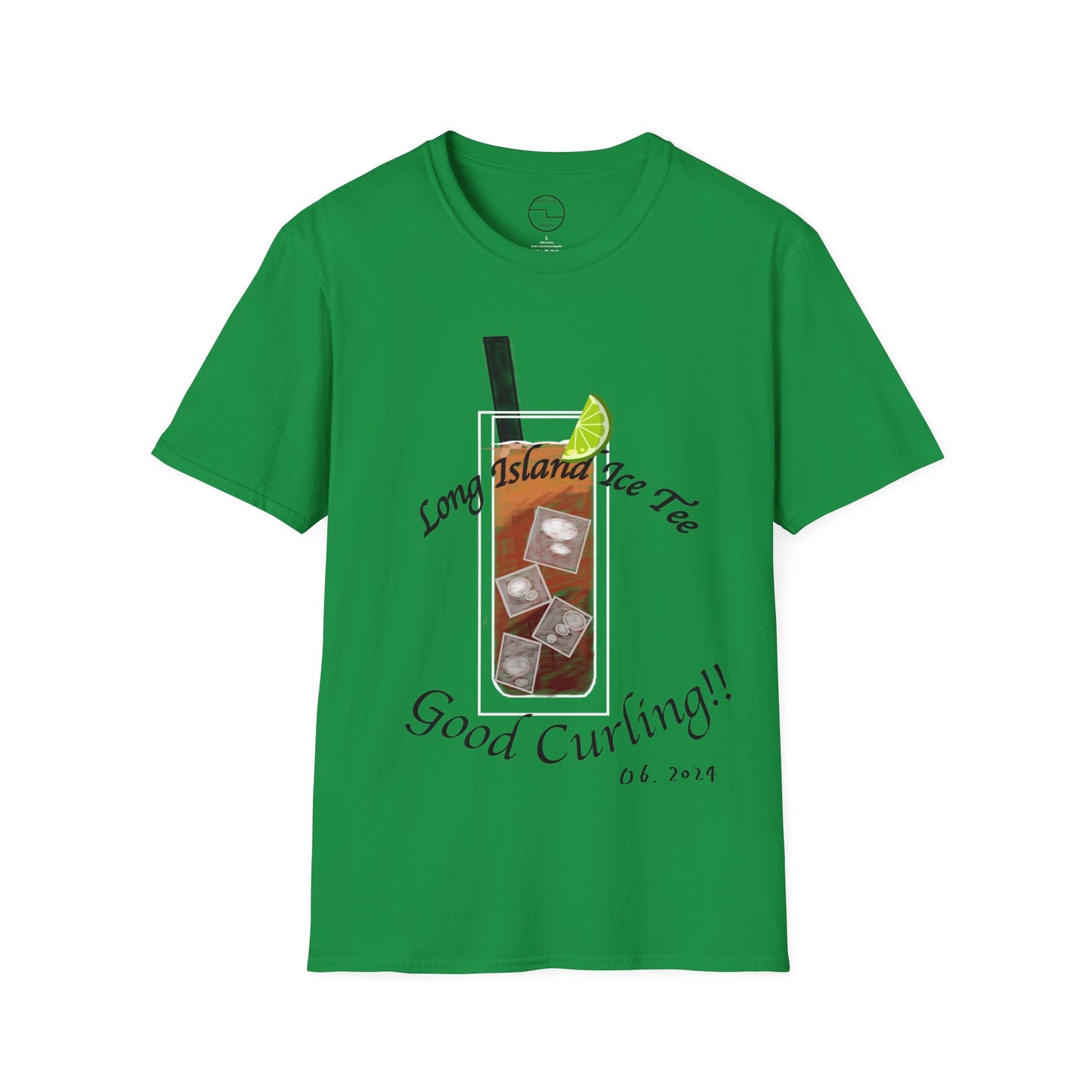 Long Island Ice Tee(Tee-line/T-shirt Pun) Curling Tee | 100% ring-spun cotton | Unisex Soft-Style Lightweight