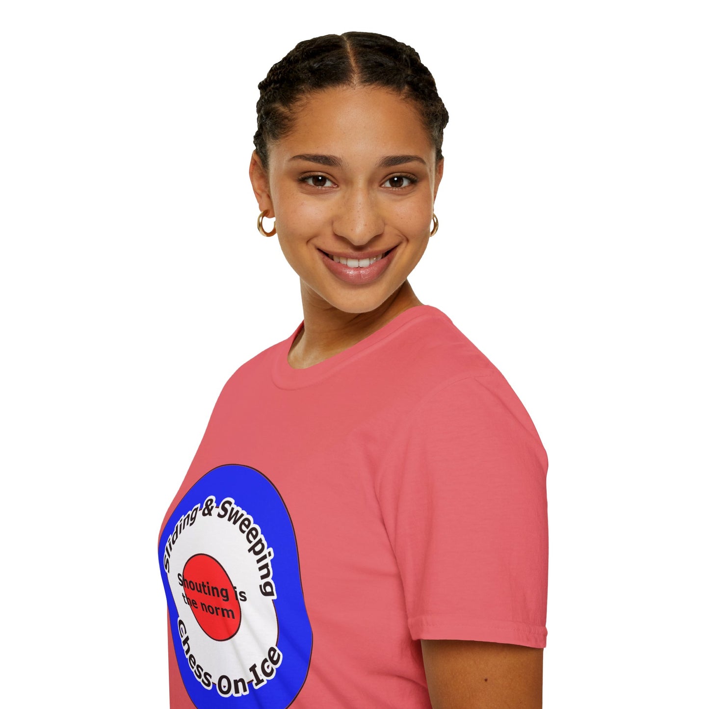 Curling(Chess on ice, shouting is the norm, sliding and sweeping) Unisex Softstyle T-Shirt