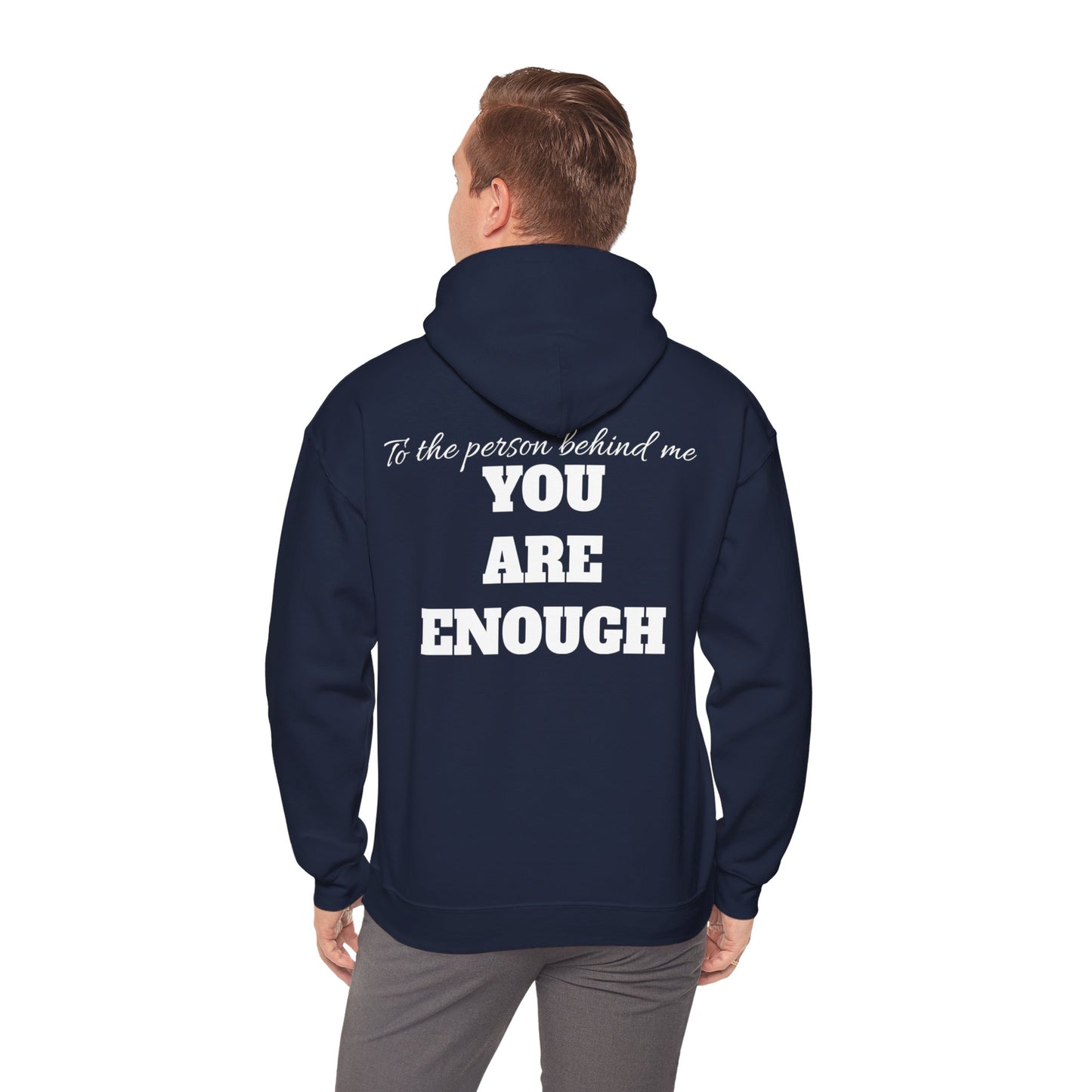 Life is short, follow your heart; You are enough; Double Sides Printed Motivational Unisex Hoodie