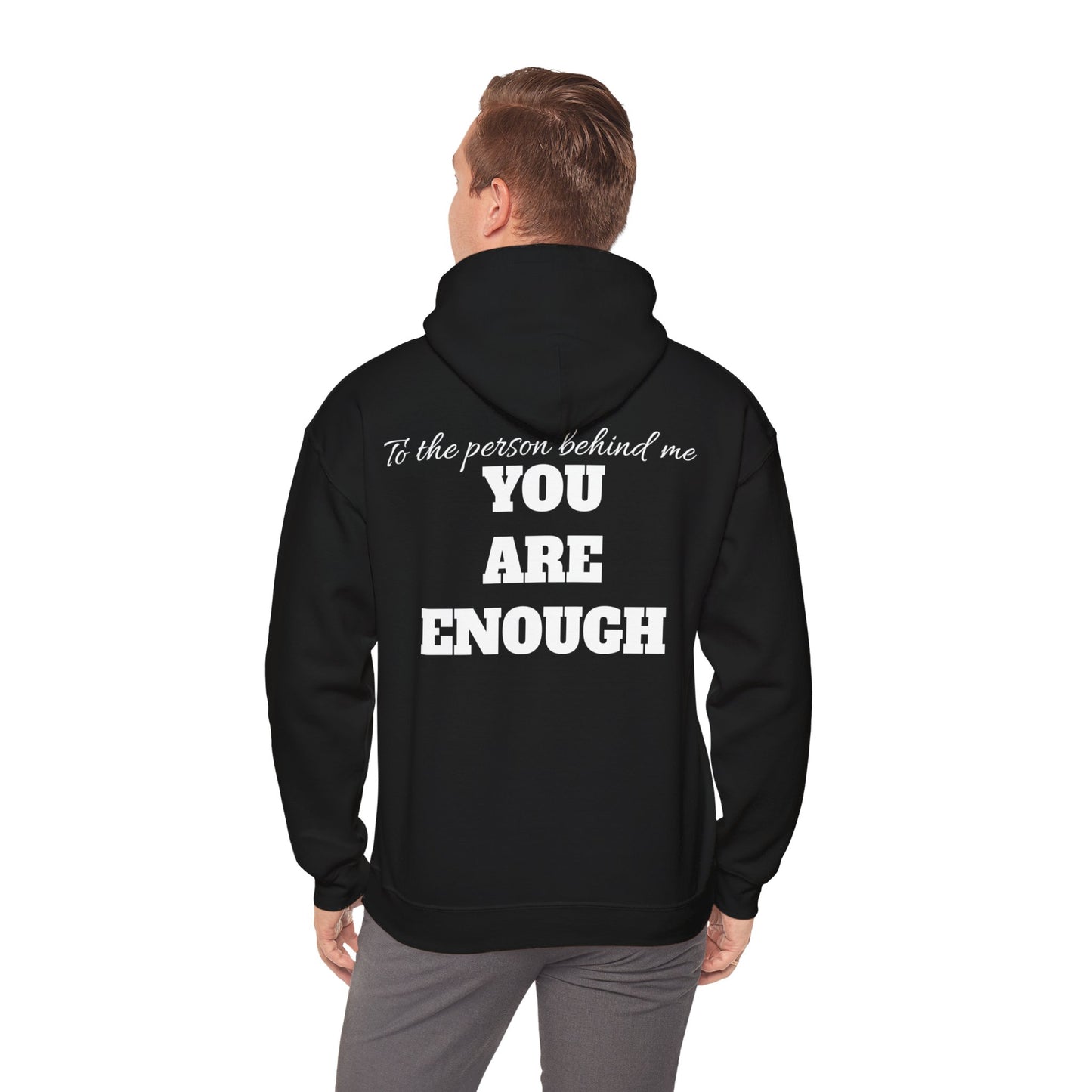 Life is short, follow your heart; You are enough; Double Sides Printed Motivational Unisex Hoodie