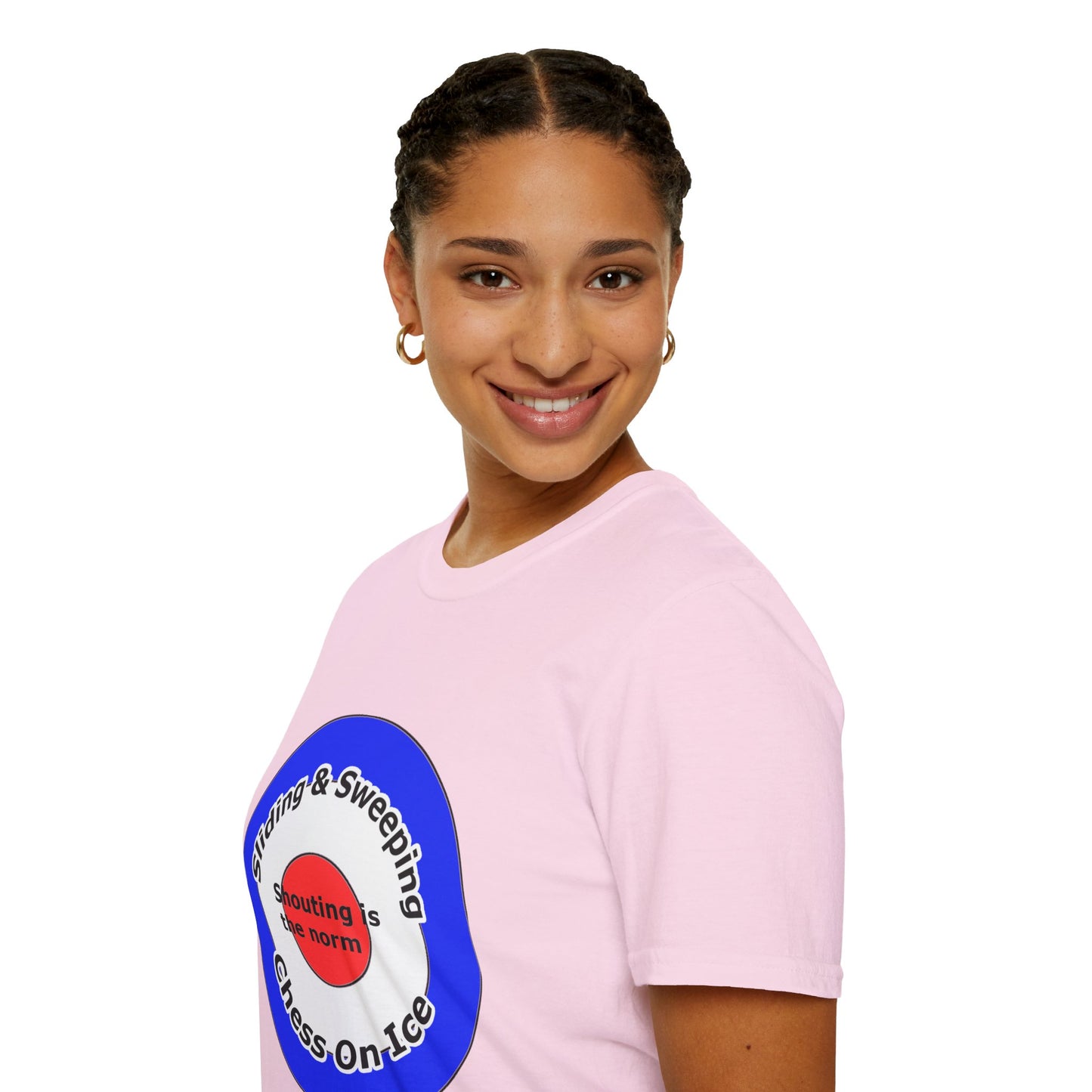 Curling(Chess on ice, shouting is the norm, sliding and sweeping) Unisex Softstyle T-Shirt
