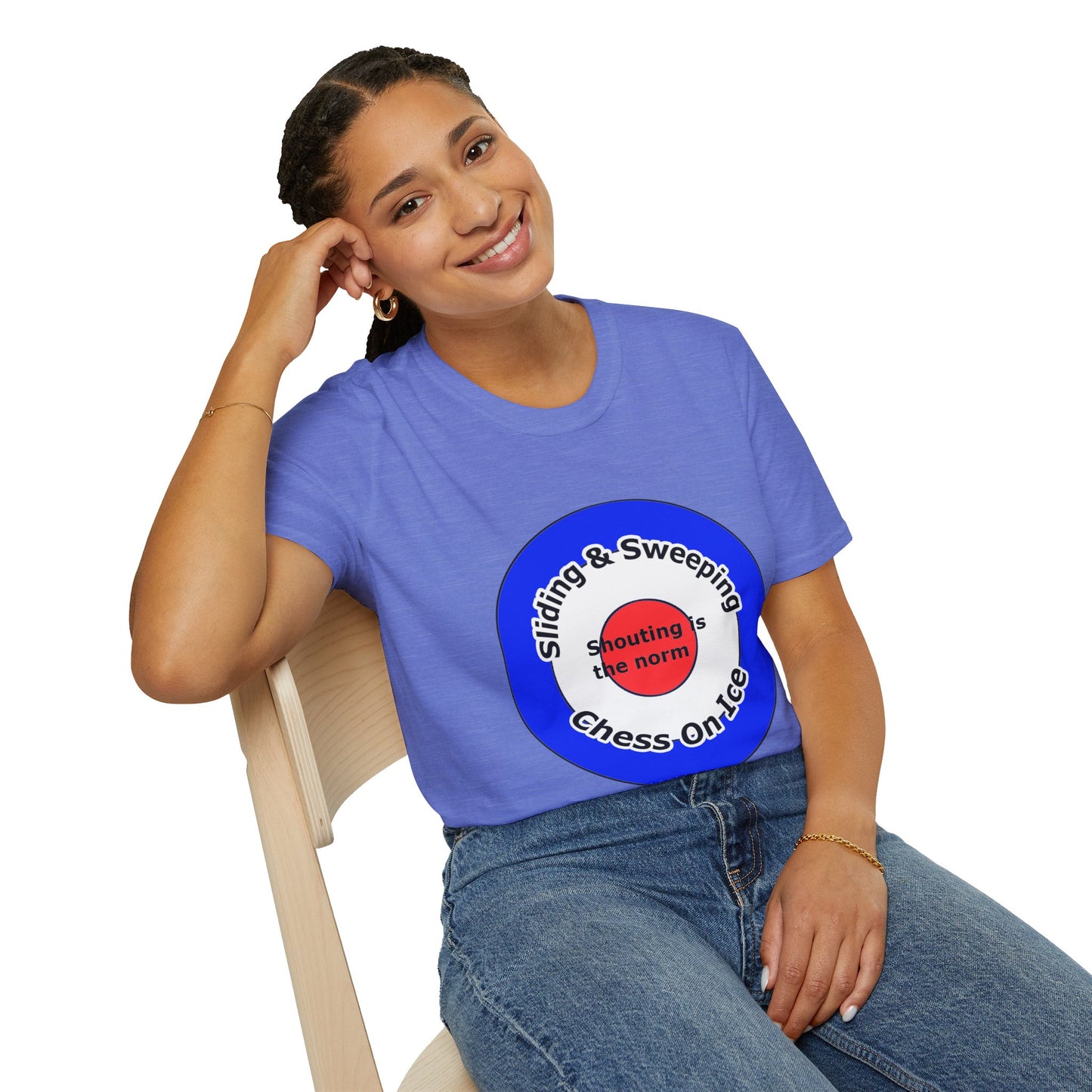 Curling(Chess on ice, shouting is the norm, sliding and sweeping) Unisex Softstyle T-Shirt