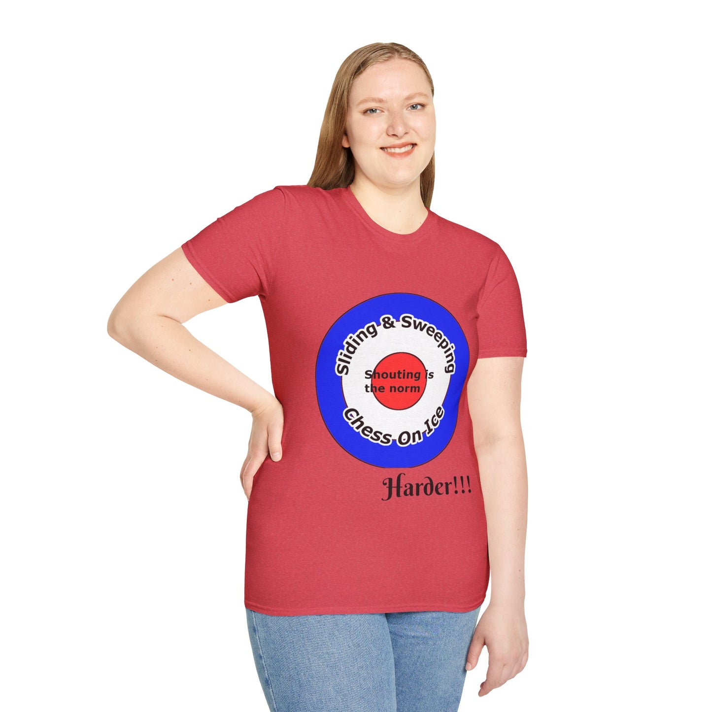 Curling(Chess on ice, shouting is the norm, sliding and sweeping) Unisex Softstyle T-Shirt