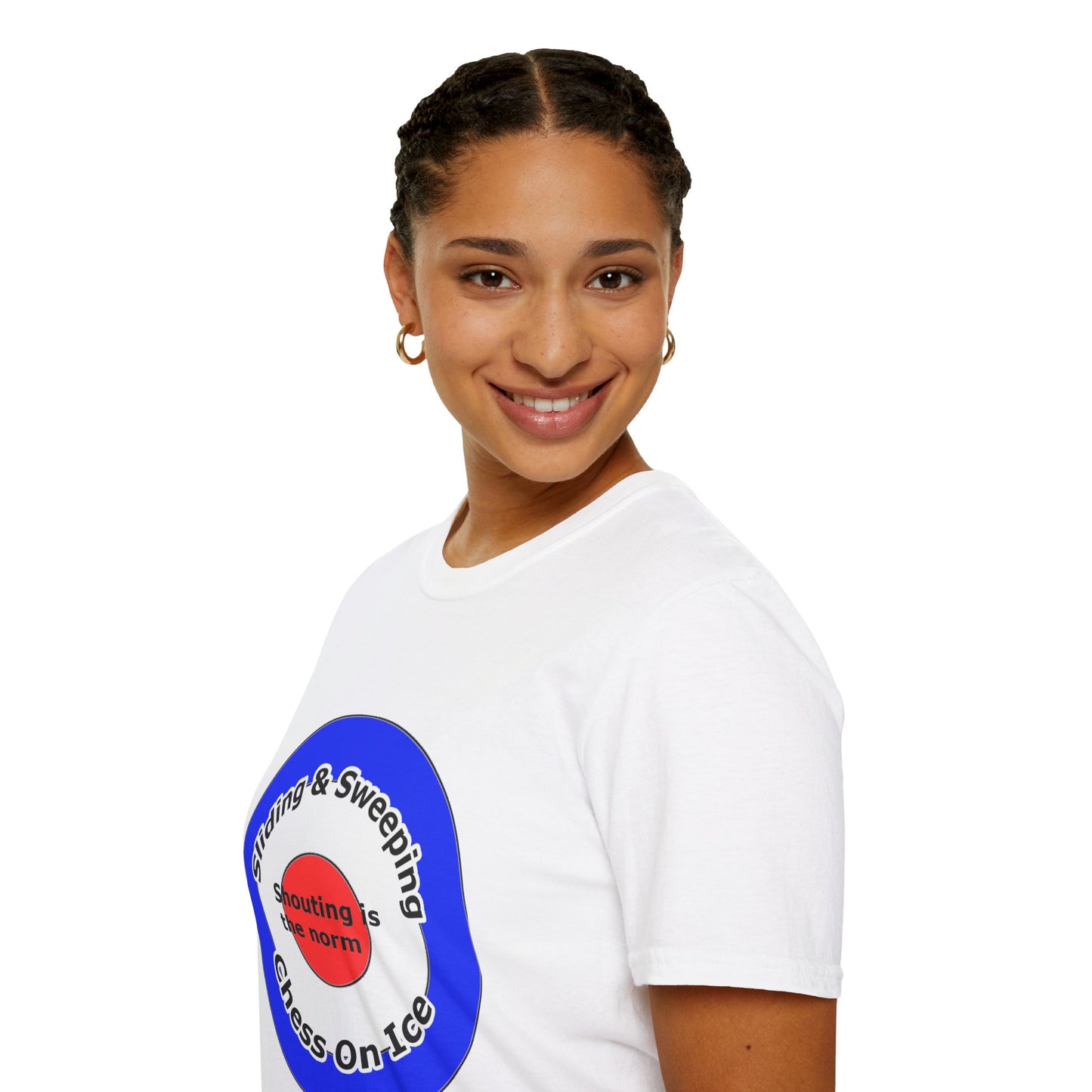 Curling(Chess on ice, shouting is the norm, sliding and sweeping) Unisex Softstyle T-Shirt
