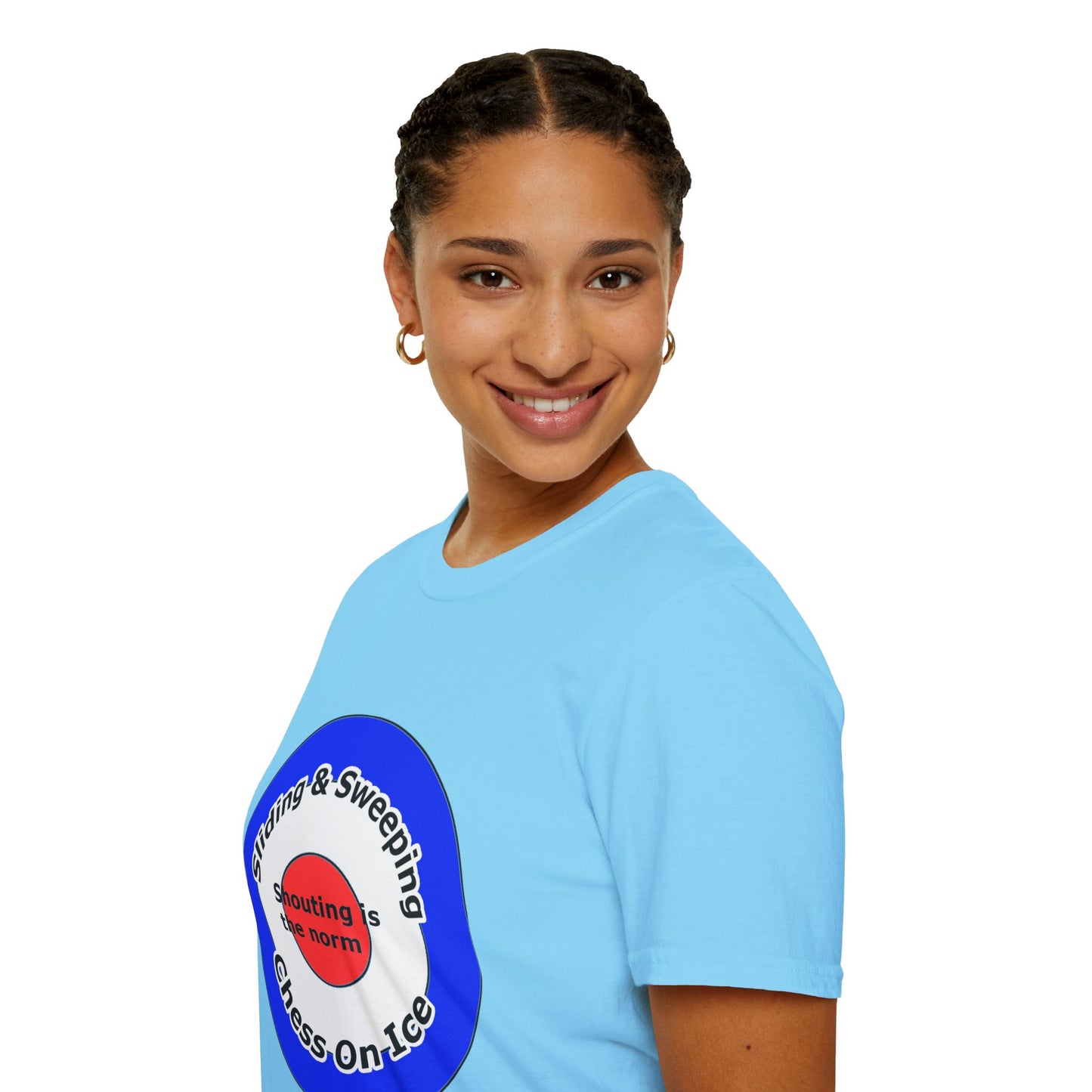 Curling(Chess on ice, shouting is the norm, sliding and sweeping) Unisex Softstyle T-Shirt