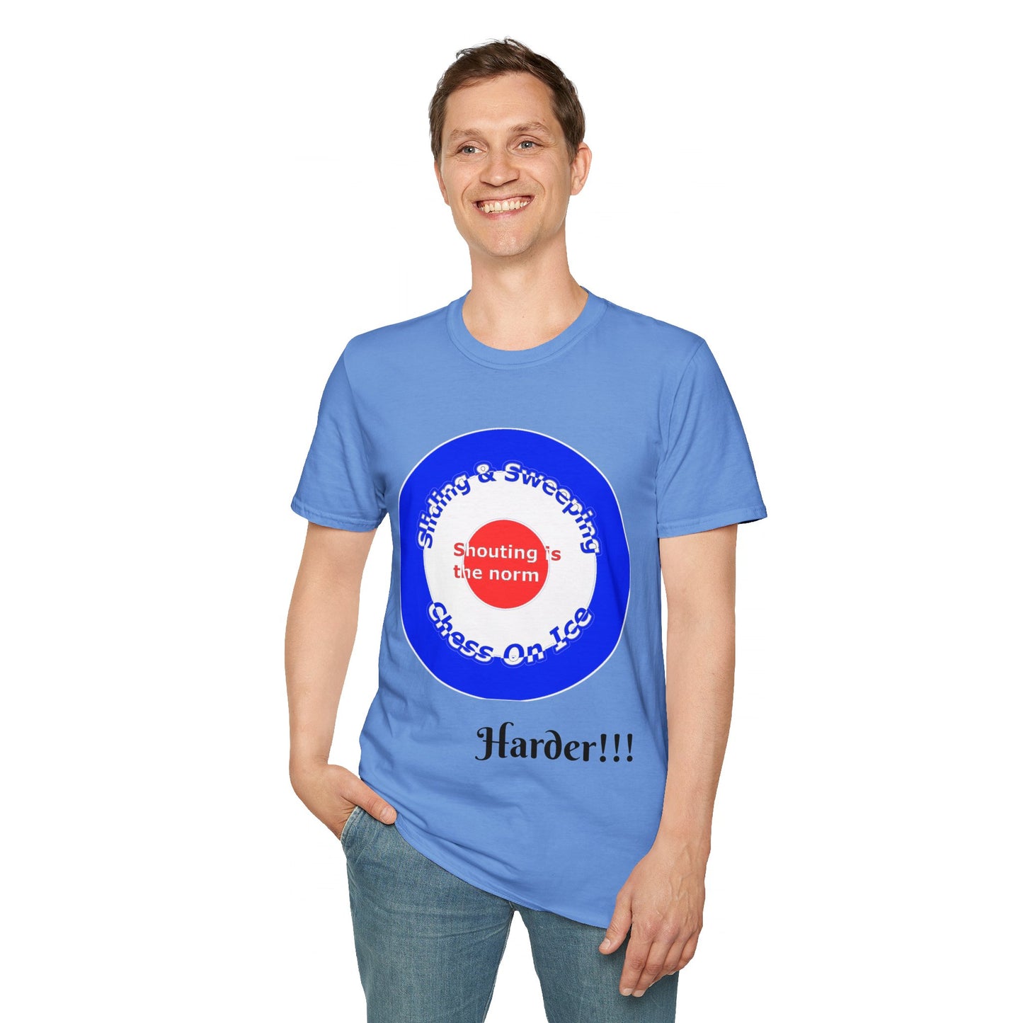 Curling(Chess on ice, shouting is the norm, sliding and sweeping) Tee | 100% Soft Cotton Eco-friendly