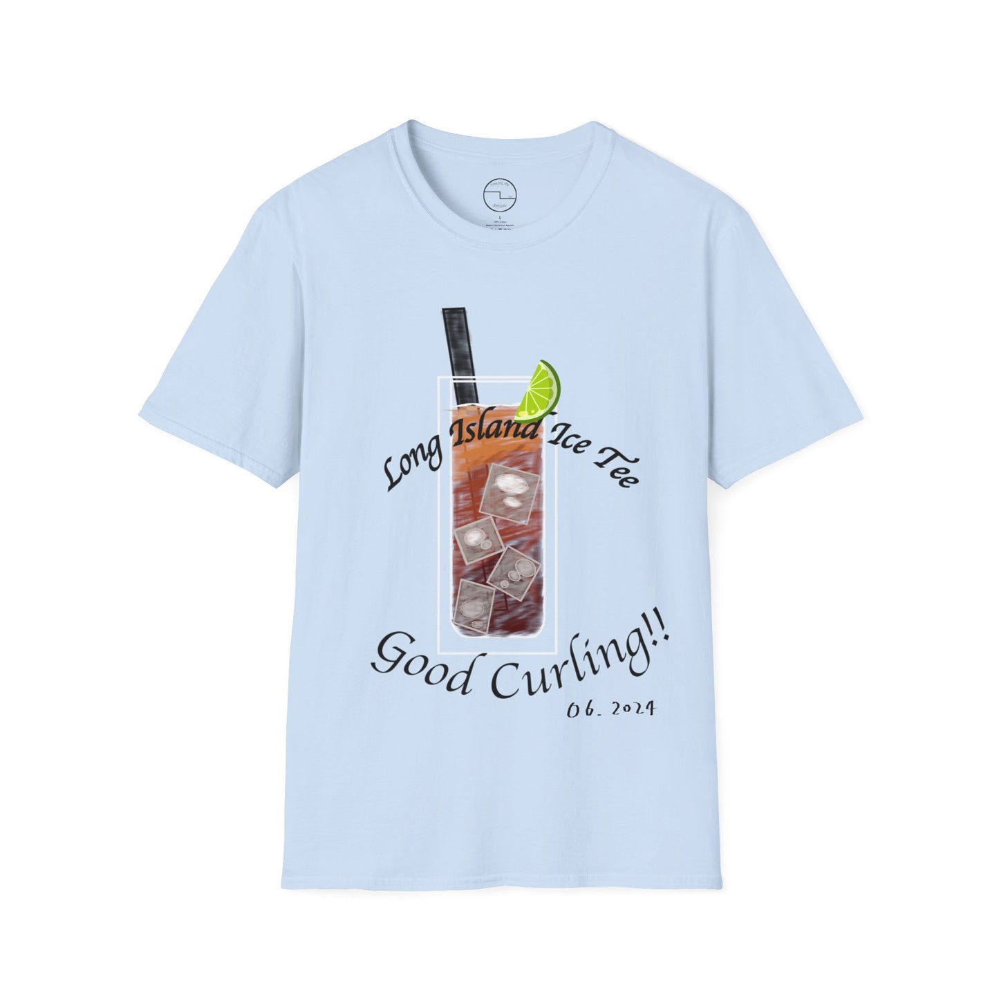 Long Island Ice Tee(Tee-line/T-shirt Pun) Curling Tee | 100% ring-spun cotton | Unisex Soft-Style Lightweight
