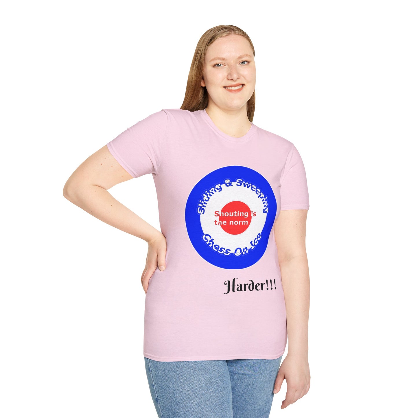 Curling(Chess on ice, shouting is the norm, sliding and sweeping) Tee | 100% Soft Cotton Eco-friendly