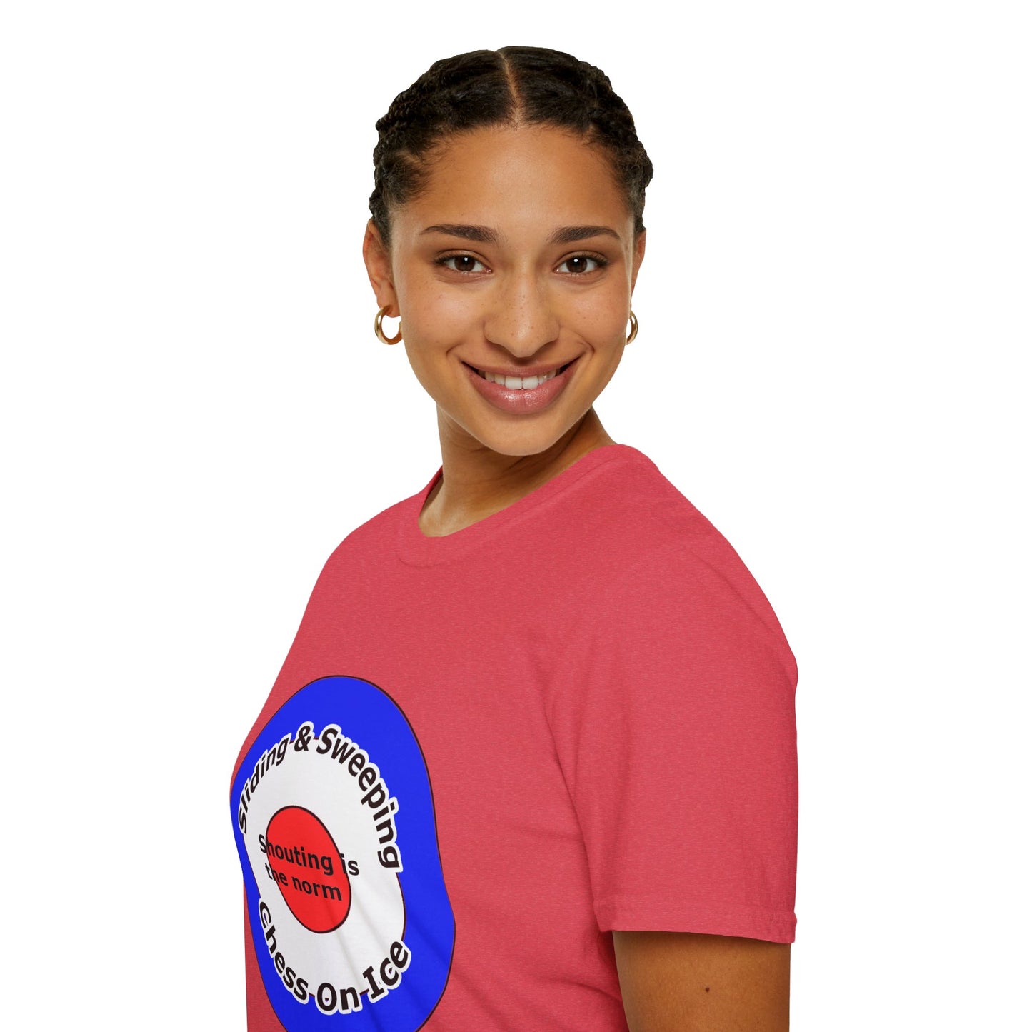 Curling(Chess on ice, shouting is the norm, sliding and sweeping) Unisex Softstyle T-Shirt