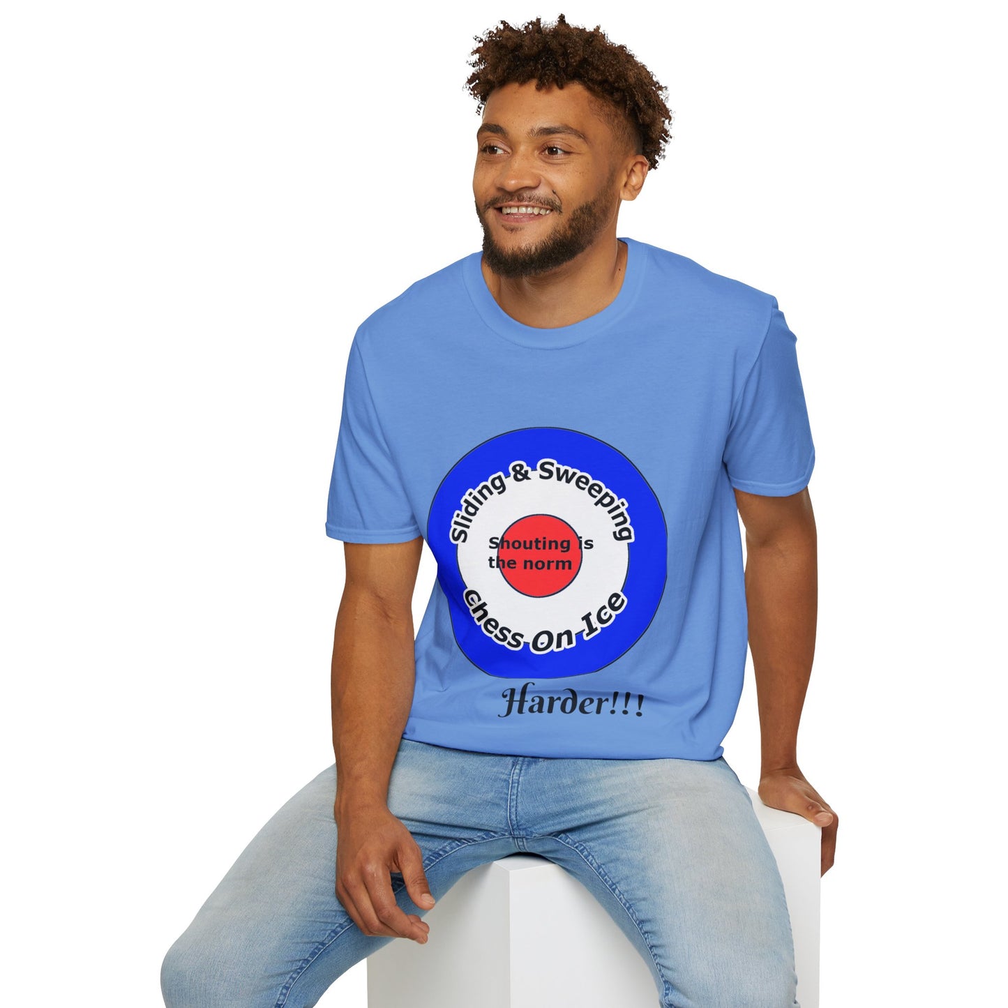 Curling(Chess on ice, shouting is the norm, sliding and sweeping) Unisex Softstyle T-Shirt