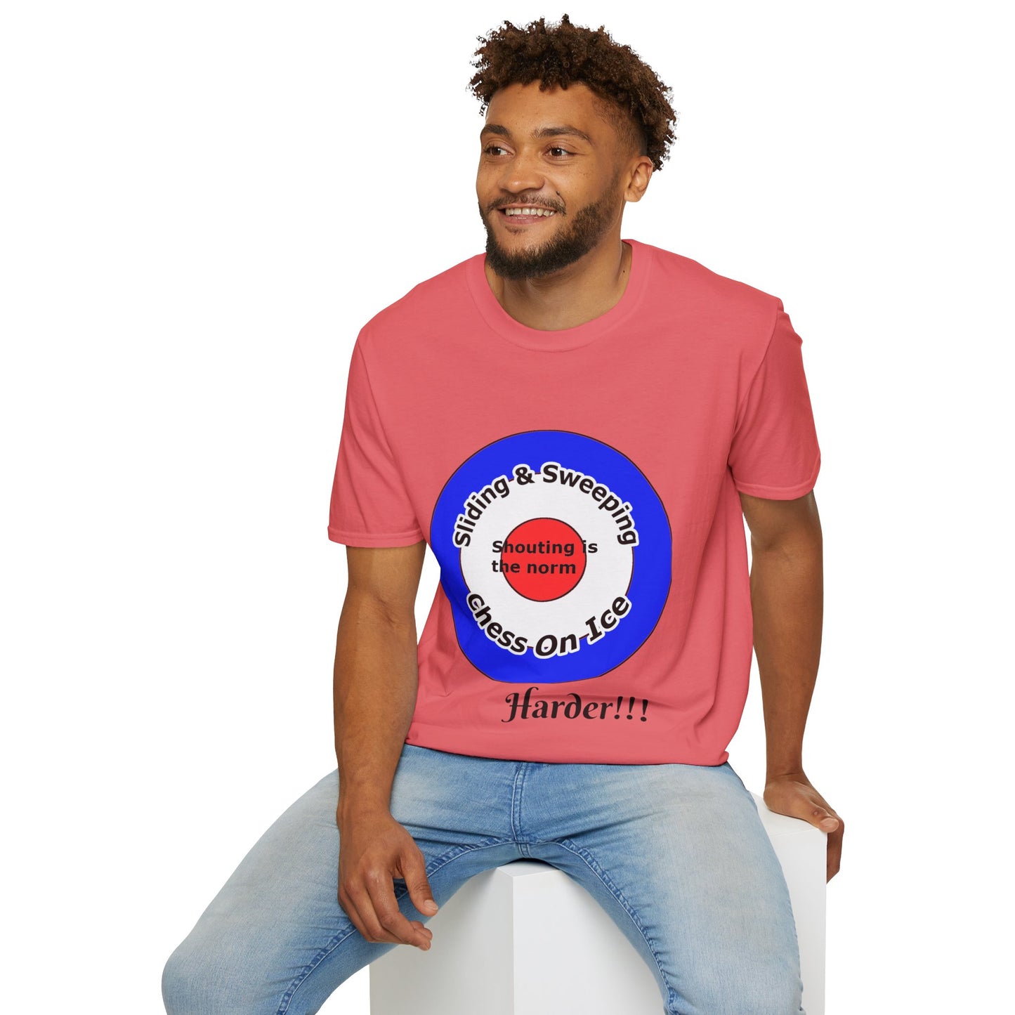 Curling(Chess on ice, shouting is the norm, sliding and sweeping) Unisex Softstyle T-Shirt