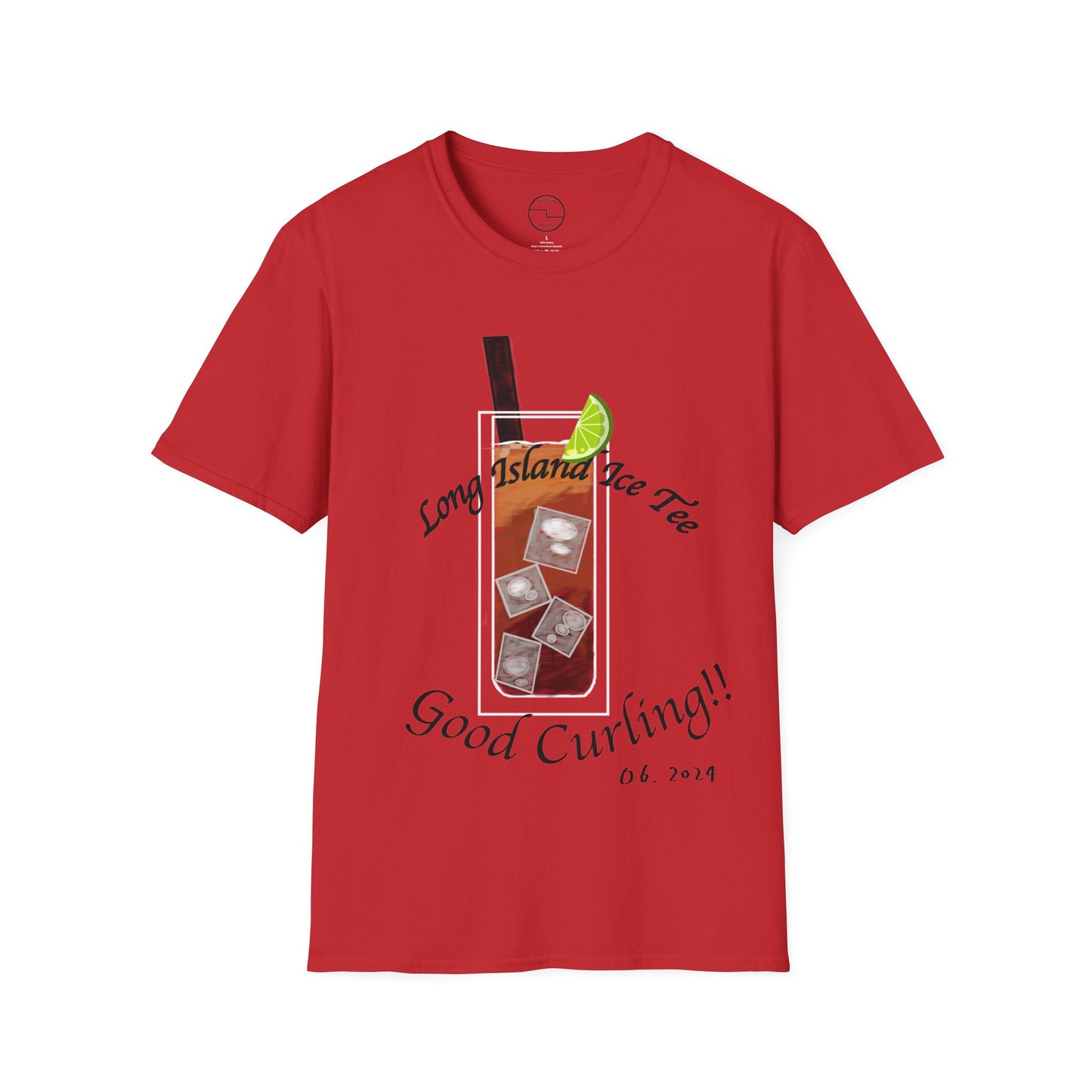 Long Island Ice Tee(Tee-line/T-shirt Pun) Curling Tee | 100% ring-spun cotton | Unisex Soft-Style Lightweight