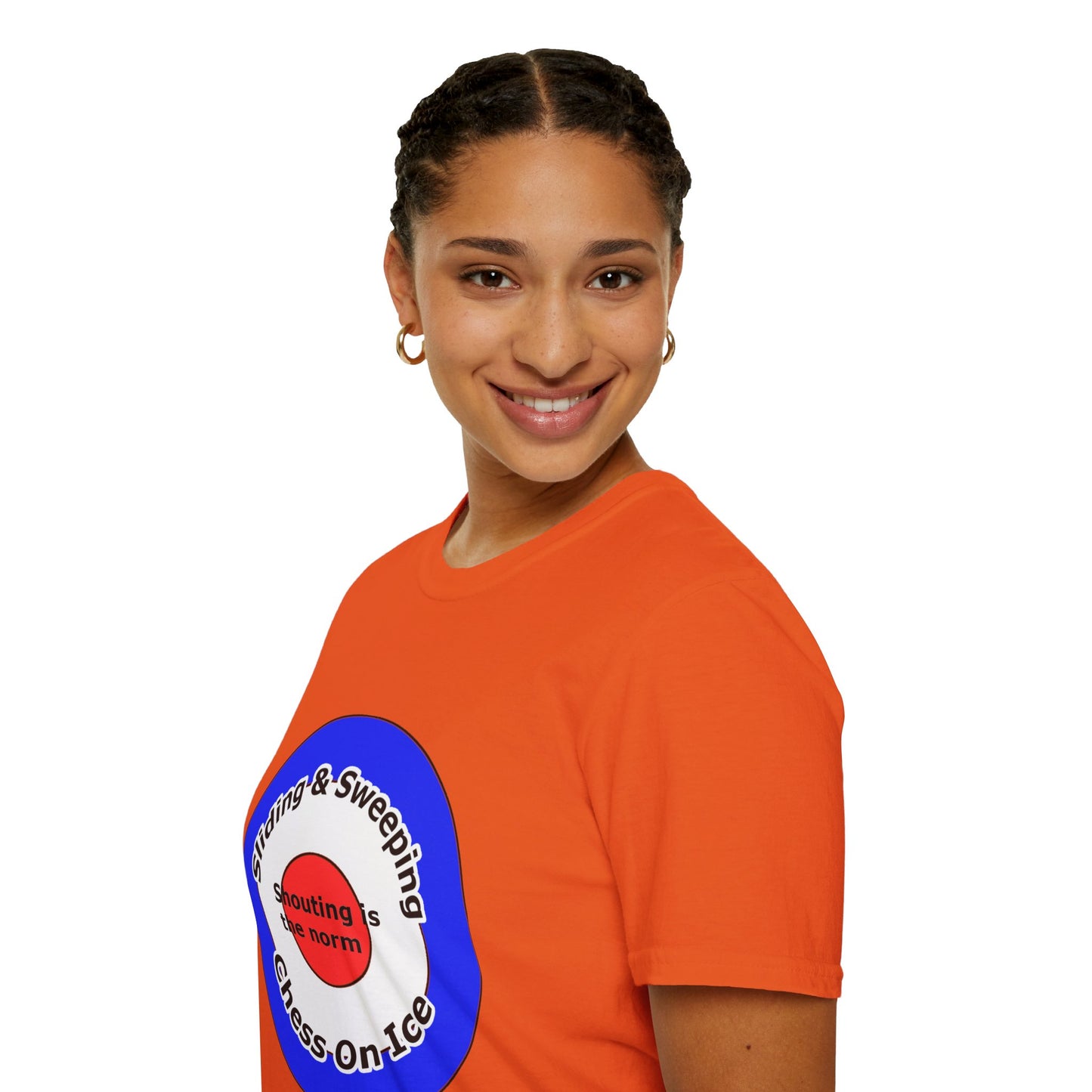 Curling(Chess on ice, shouting is the norm, sliding and sweeping) Unisex Softstyle T-Shirt