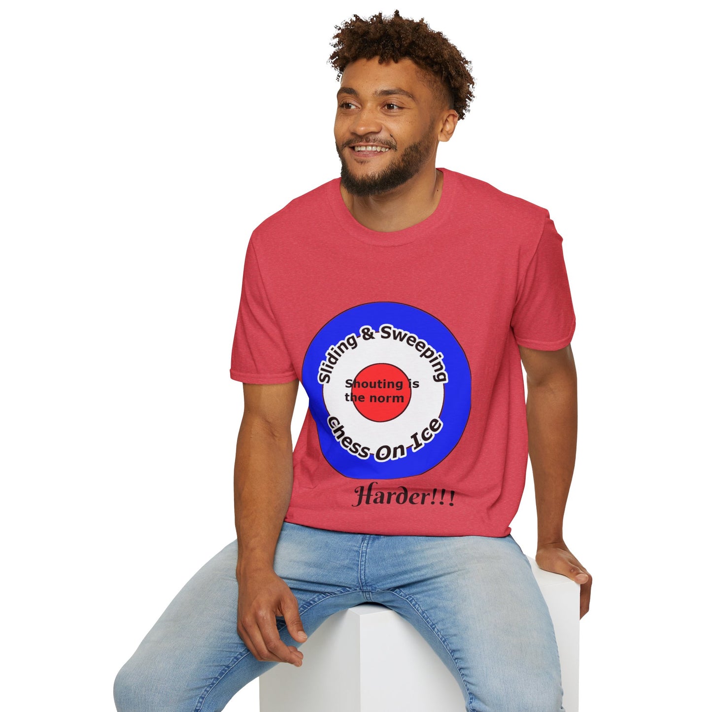 Curling(Chess on ice, shouting is the norm, sliding and sweeping) Unisex Softstyle T-Shirt