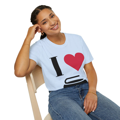 Unisex Softstyle T-Shirt – 100% Cotton ‘I Love Curling’ Graphic Tee | Soft, Lightweight & Comfortable