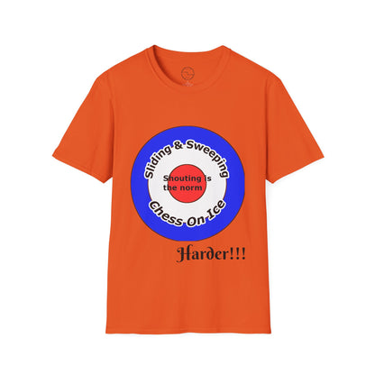 Curling(Chess on ice, shouting is the norm, sliding and sweeping) Unisex Softstyle T-Shirt