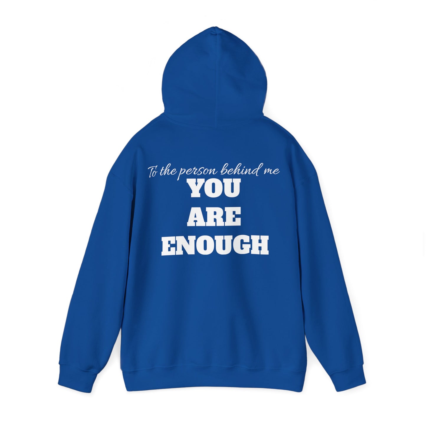 Life is short, follow your heart; You are enough; Double Sides Printed Motivational Unisex Hoodie