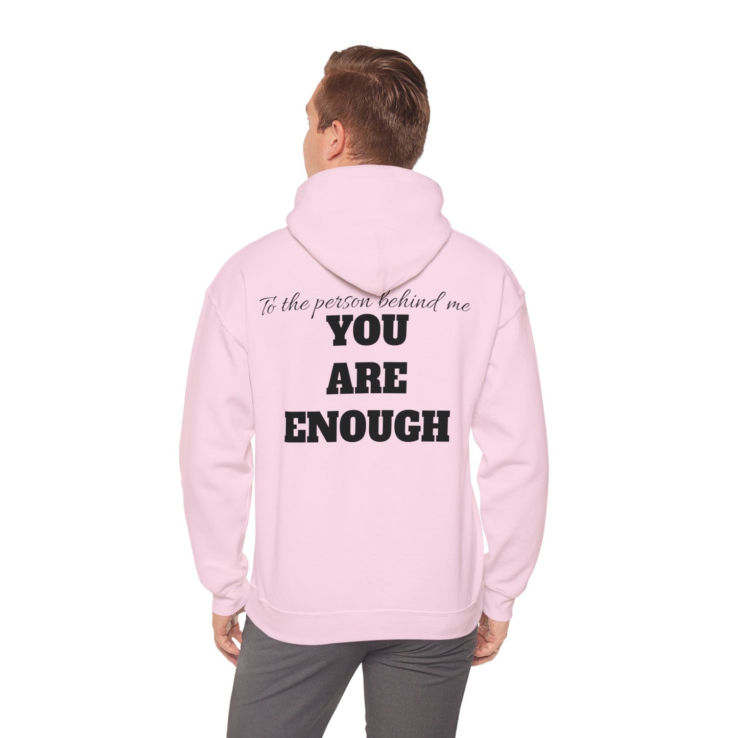 Life is short, follow your heart; You are enough; Double Sides Printed Motivational Unisex Hoodie