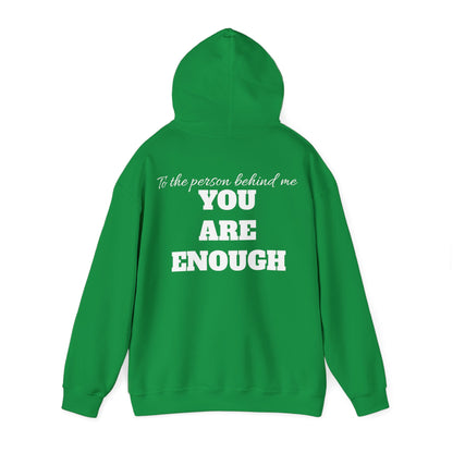Life is short, follow your heart; You are enough; Double Sides Printed Motivational Unisex Hoodie