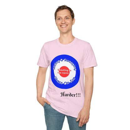 Curling(Chess on ice, shouting is the norm, sliding and sweeping) Tee | 100% Soft Cotton Eco-friendly