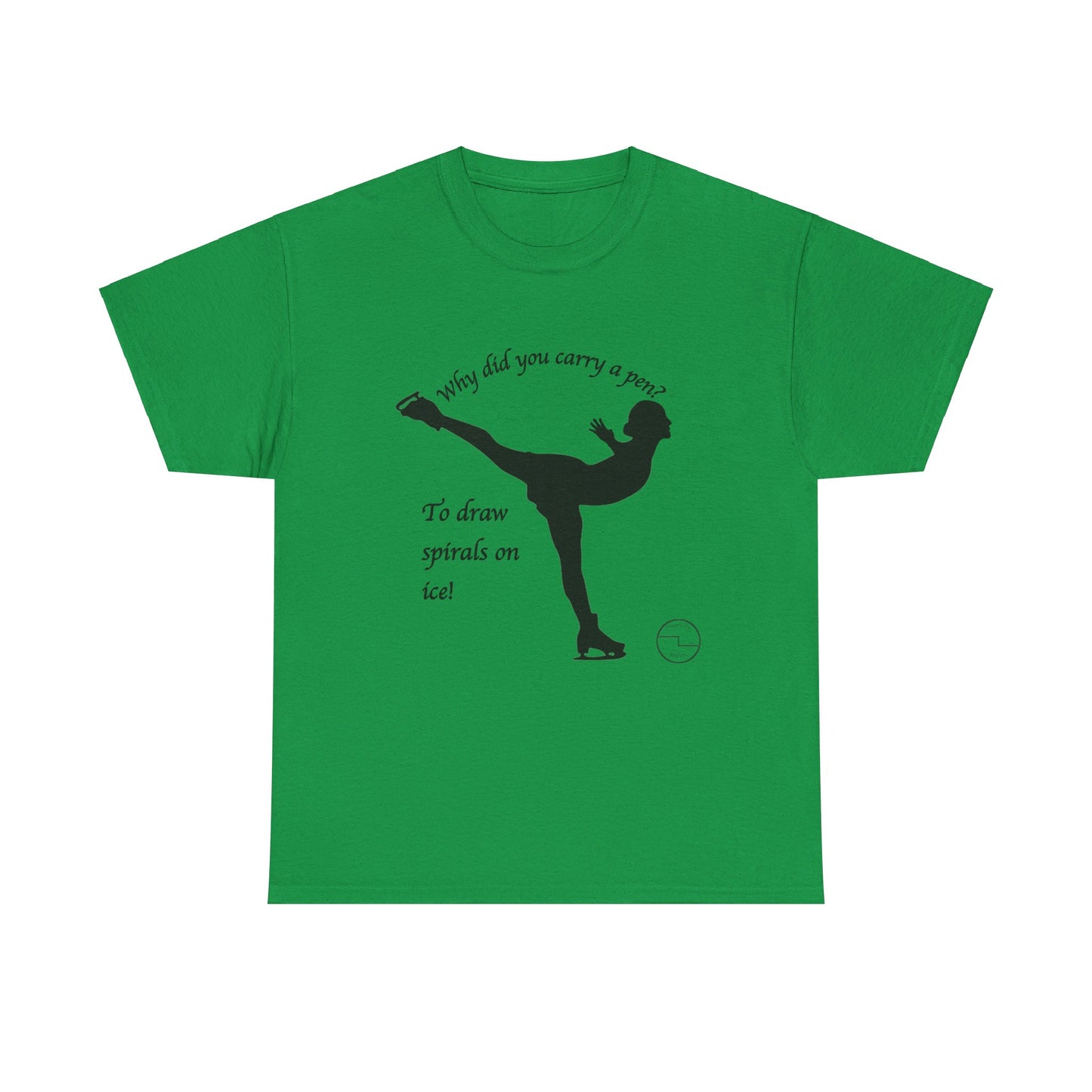 Figure Skating Joke, Spiral Sketch | Unisex 100% Heavy Cotton Tee