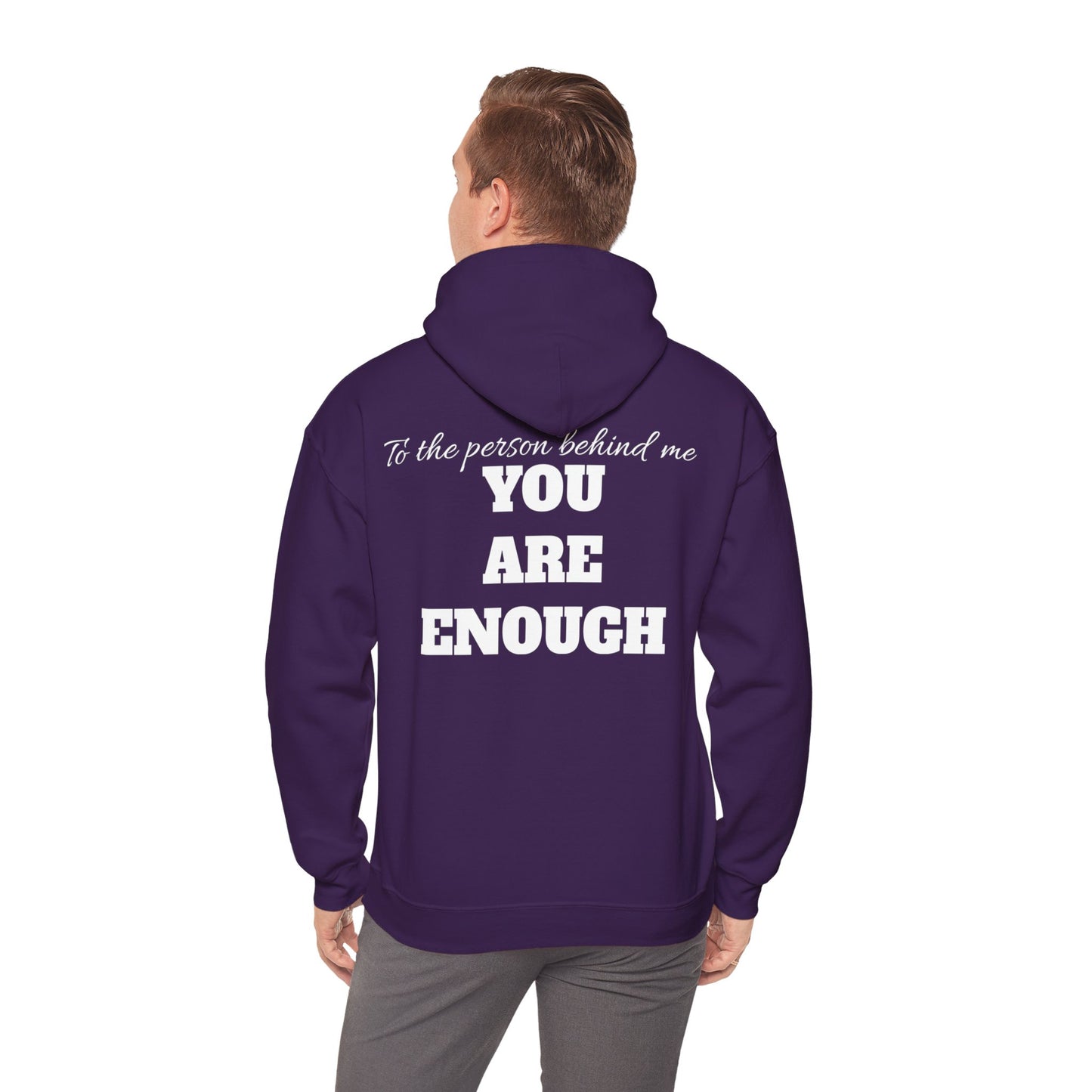 Life is short, follow your heart; You are enough; Double Sides Printed Motivational Unisex Hoodie