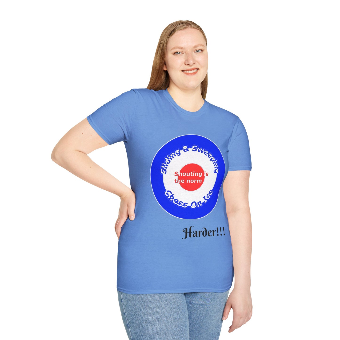 Curling(Chess on ice, shouting is the norm, sliding and sweeping) Tee | 100% Soft Cotton Eco-friendly