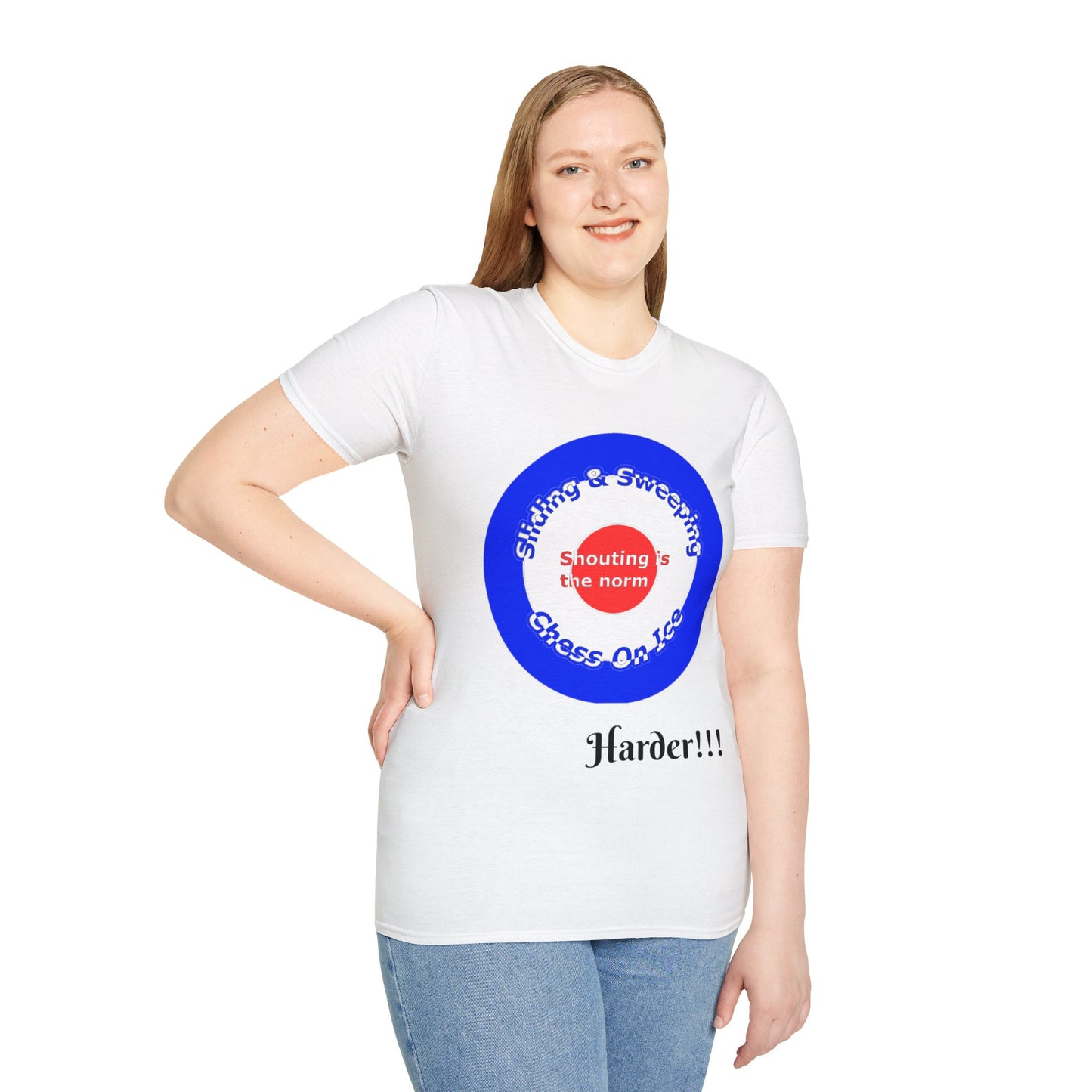 Curling(Chess on ice, shouting is the norm, sliding and sweeping) Tee | 100% Soft Cotton Eco-friendly