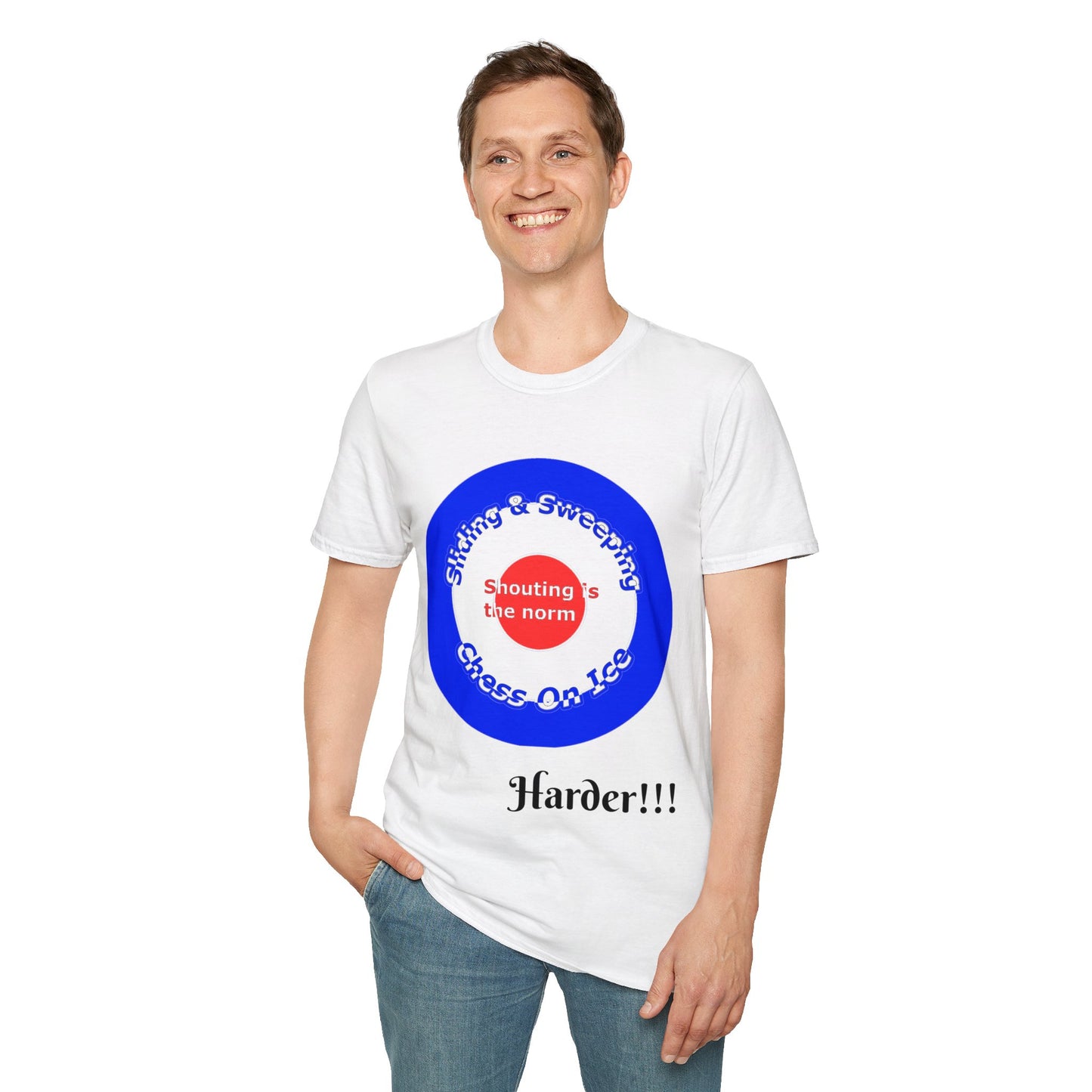 Curling(Chess on ice, shouting is the norm, sliding and sweeping) Tee | 100% Soft Cotton Eco-friendly