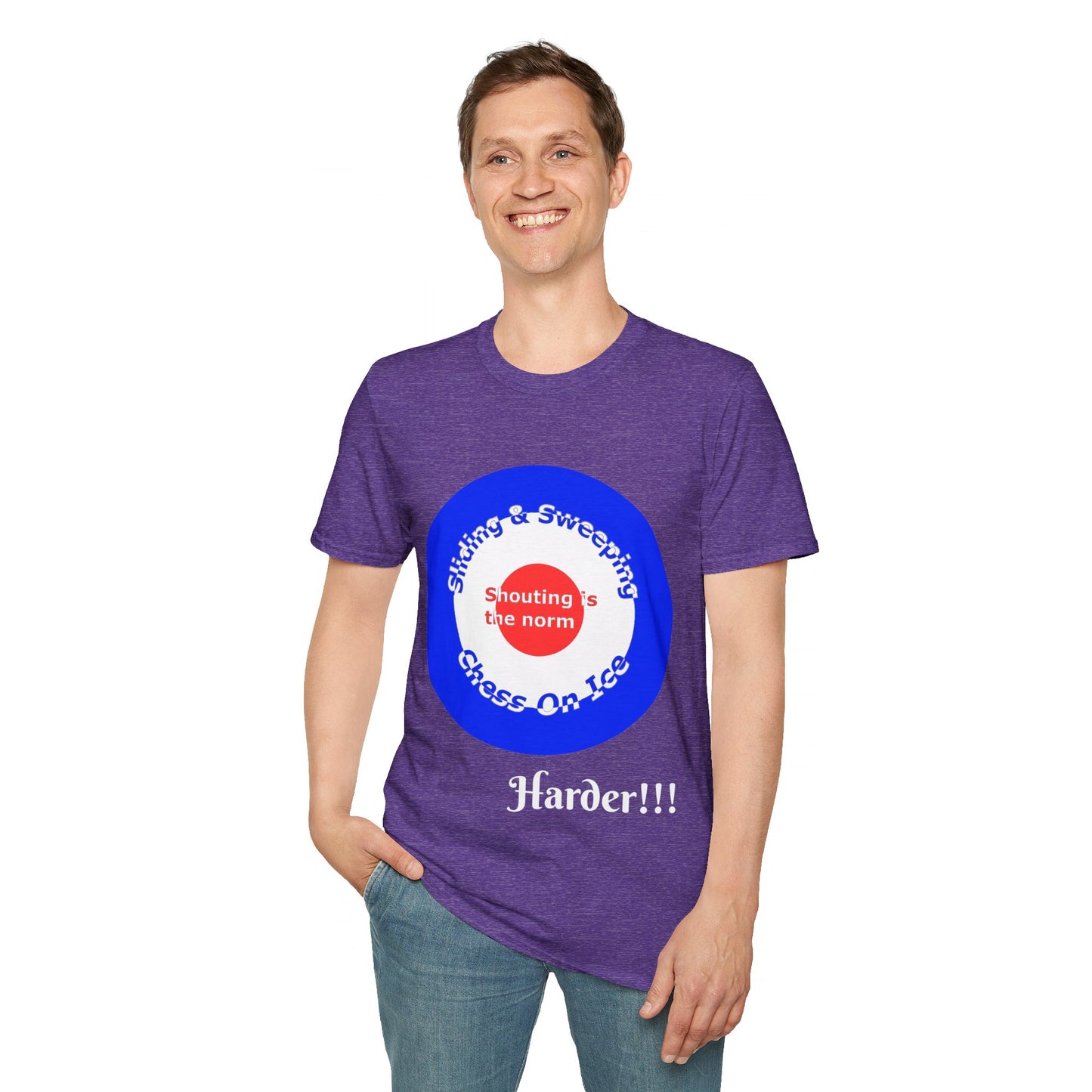 Curling(Chess on ice, shouting is the norm, sliding and sweeping) Tee | 100% Soft Cotton Eco-friendly
