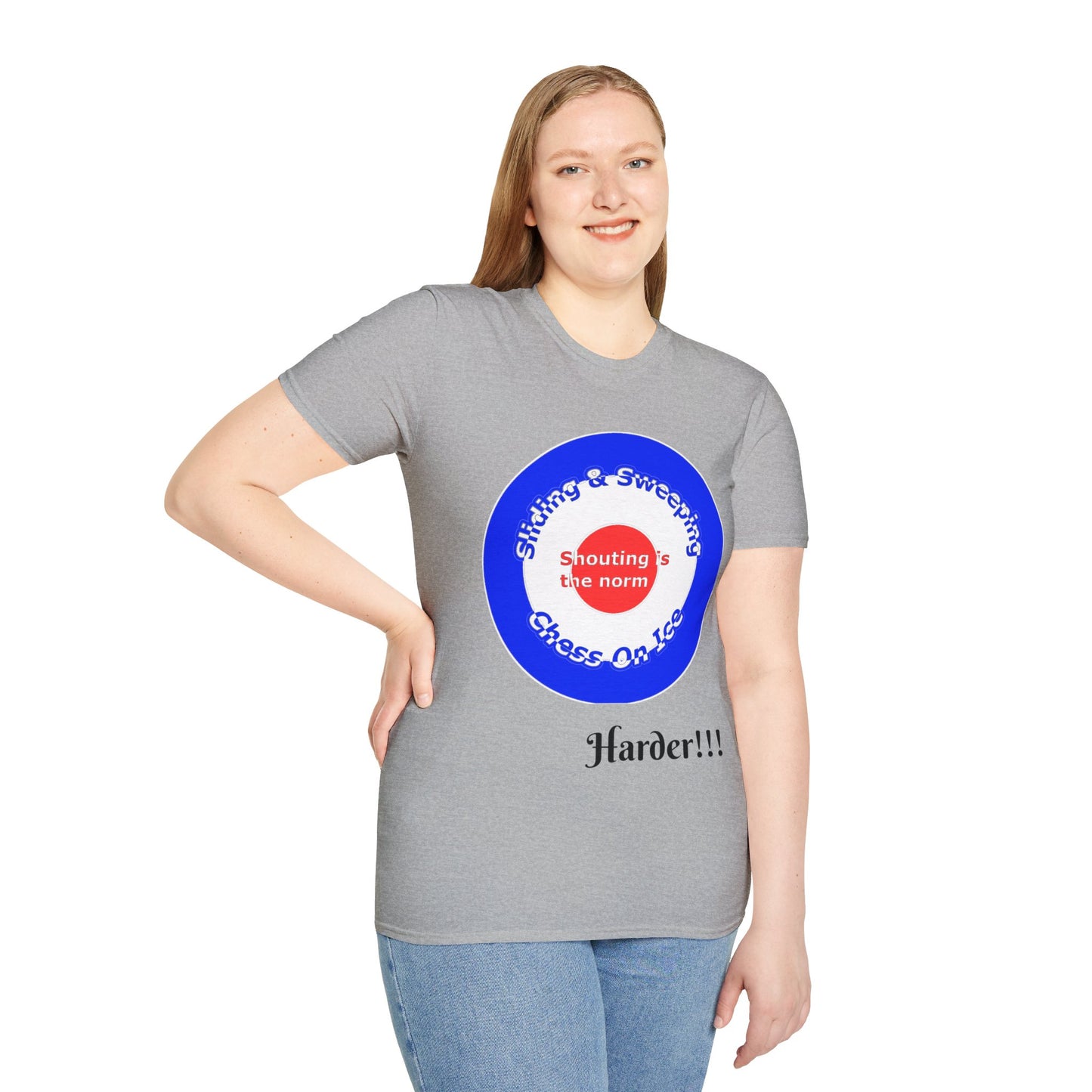 Curling(Chess on ice, shouting is the norm, sliding and sweeping) Tee | 100% Soft Cotton Eco-friendly