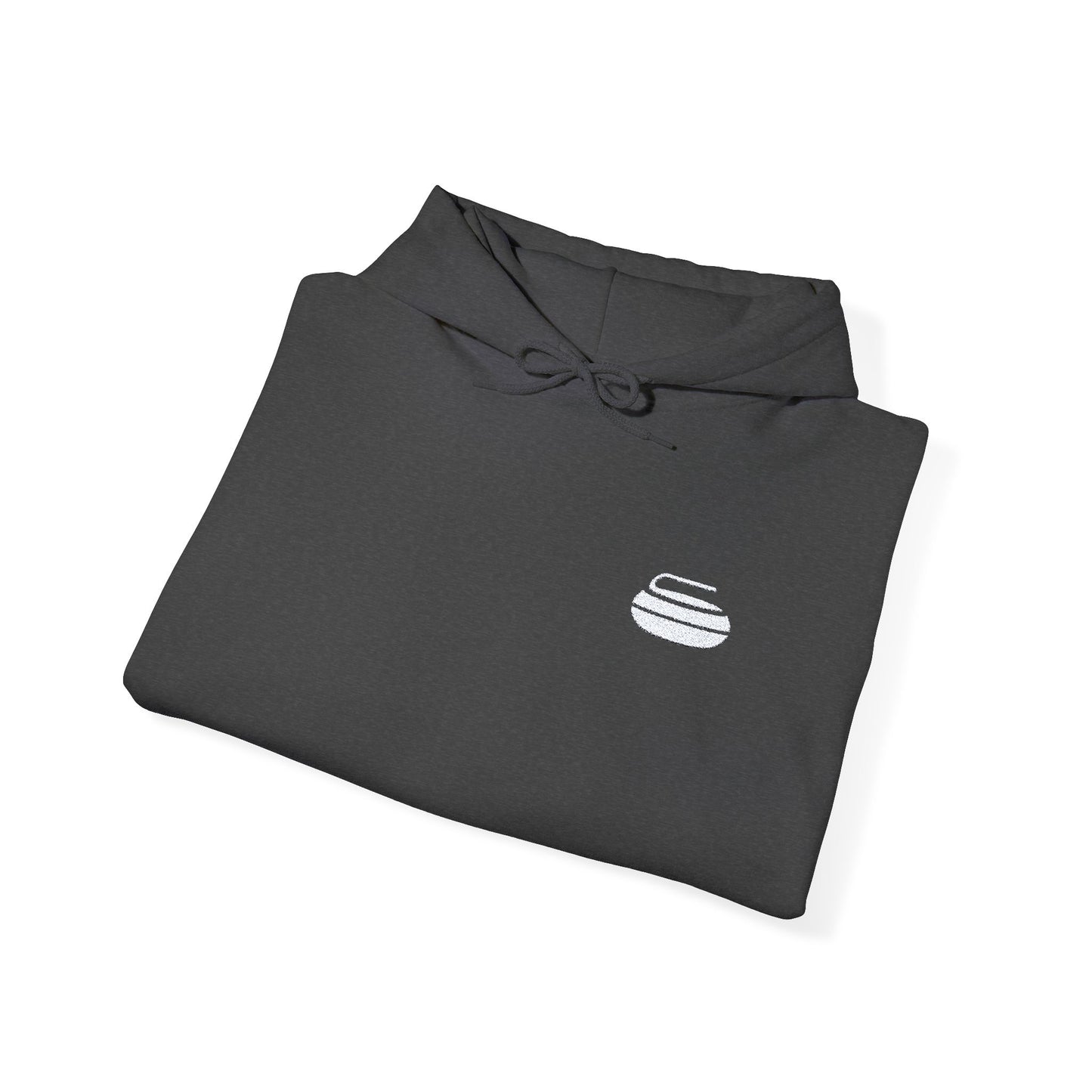 Curling Stone Embroidered Hoodie – Cozy Comfort for Curlers