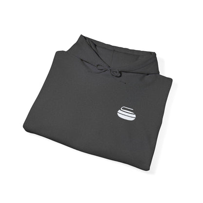 Curling Stone Embroidered Hoodie – Cozy Comfort for Curlers