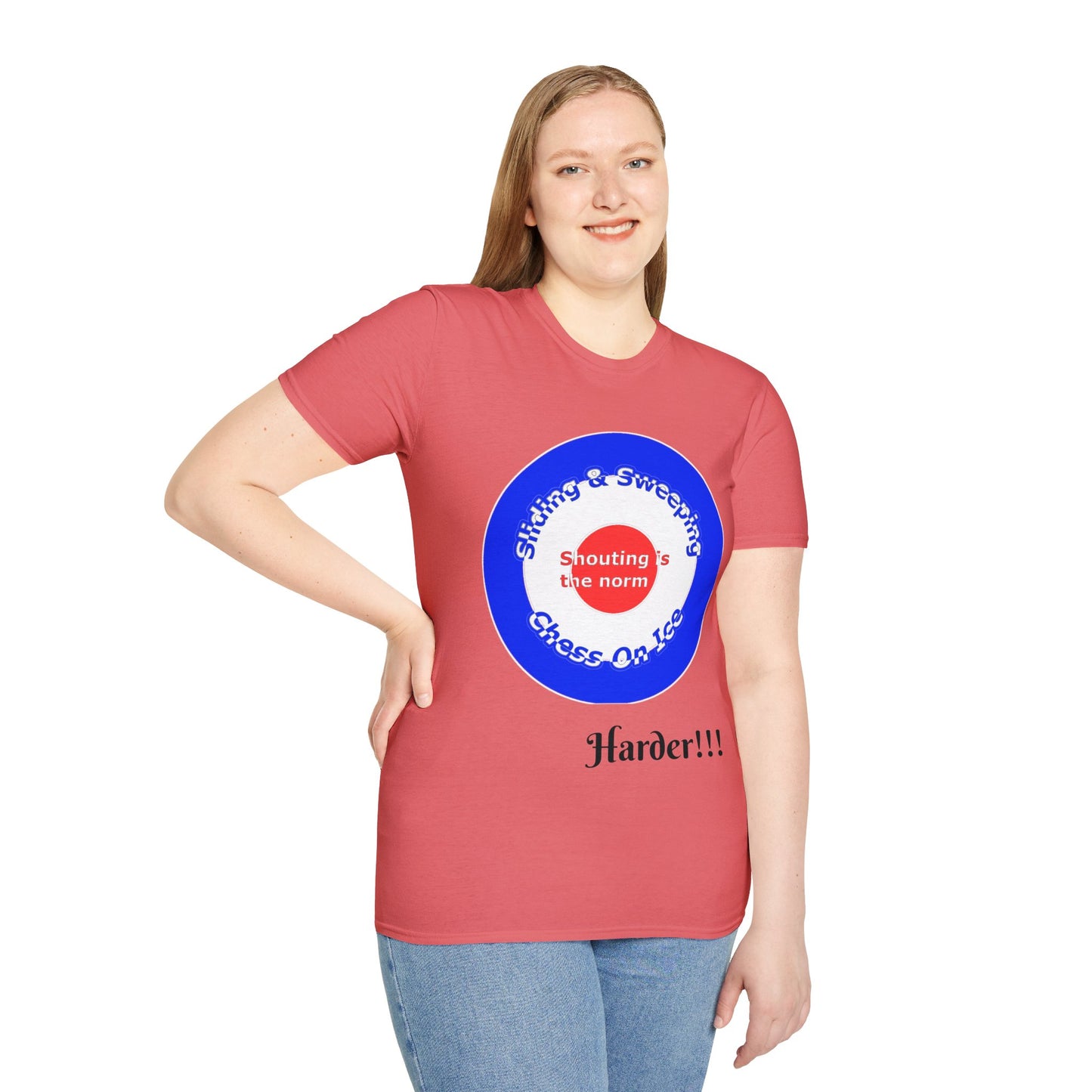 Curling(Chess on ice, shouting is the norm, sliding and sweeping) Tee | 100% Soft Cotton Eco-friendly