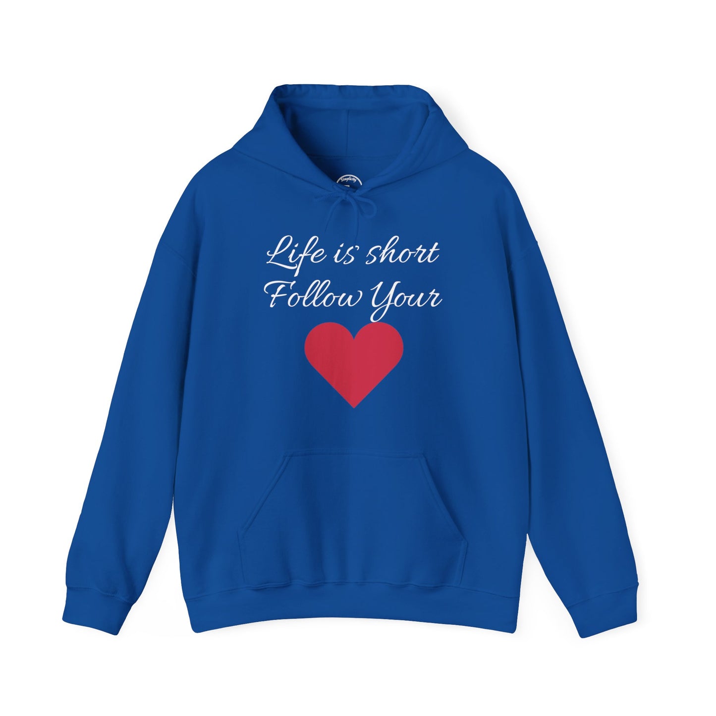 Life is short, follow your heart; You are enough; Double Sides Printed Motivational Unisex Hoodie