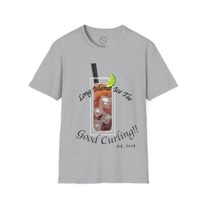 Long Island Ice Tee(Tee-line/T-shirt Pun) Curling Tee | 100% ring-spun cotton | Unisex Soft-Style Lightweight