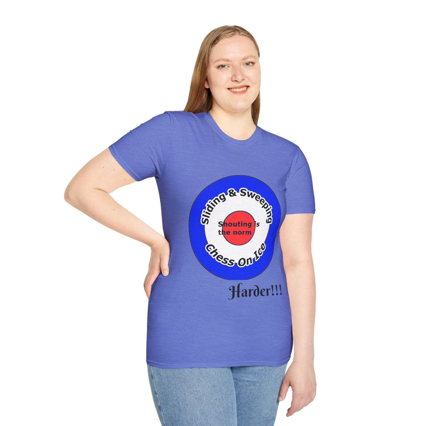 Curling(Chess on ice, shouting is the norm, sliding and sweeping) Unisex Softstyle T-Shirt