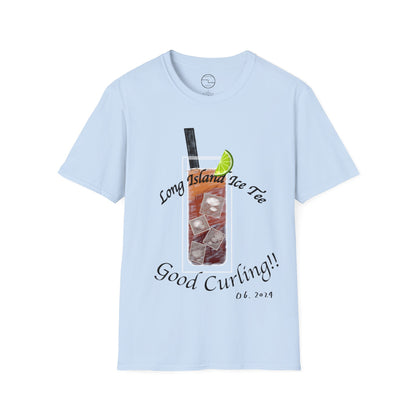 Long Island Ice Tee(Tee-line/T-shirt Pun) Curling Tee | 100% ring-spun cotton | Unisex Soft-Style Lightweight