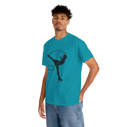 Figure Skating Joke, Spiral Sketch | Unisex 100% Heavy Cotton Tee