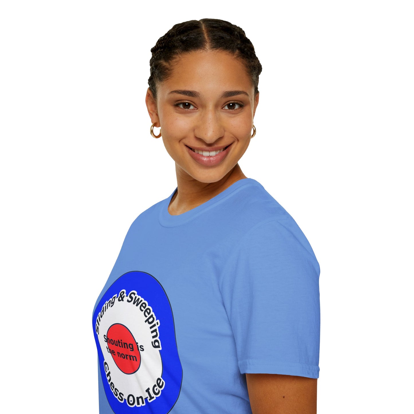 Curling(Chess on ice, shouting is the norm, sliding and sweeping) Unisex Softstyle T-Shirt