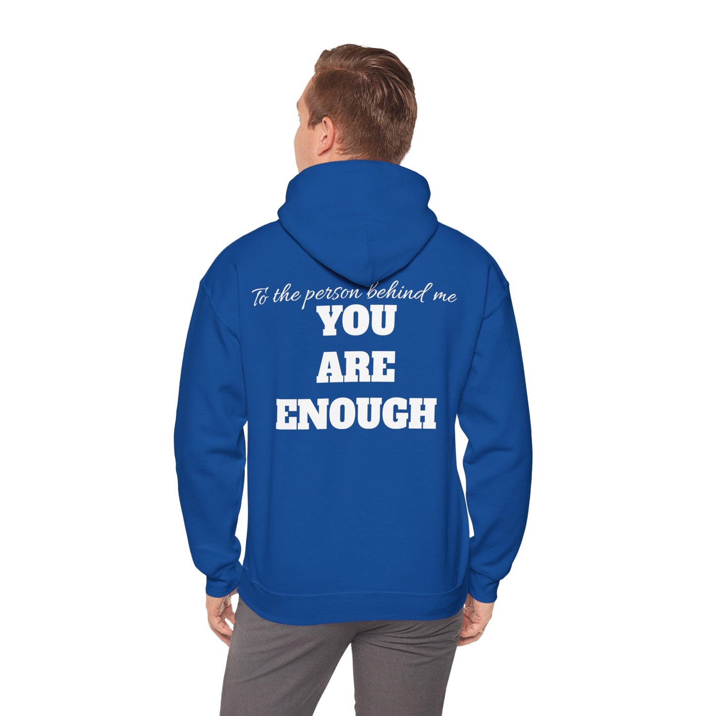 Life is short, follow your heart; You are enough; Double Sides Printed Motivational Unisex Hoodie
