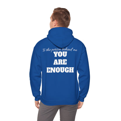 Life is short, follow your heart; You are enough; Double Sides Printed Motivational Unisex Hoodie