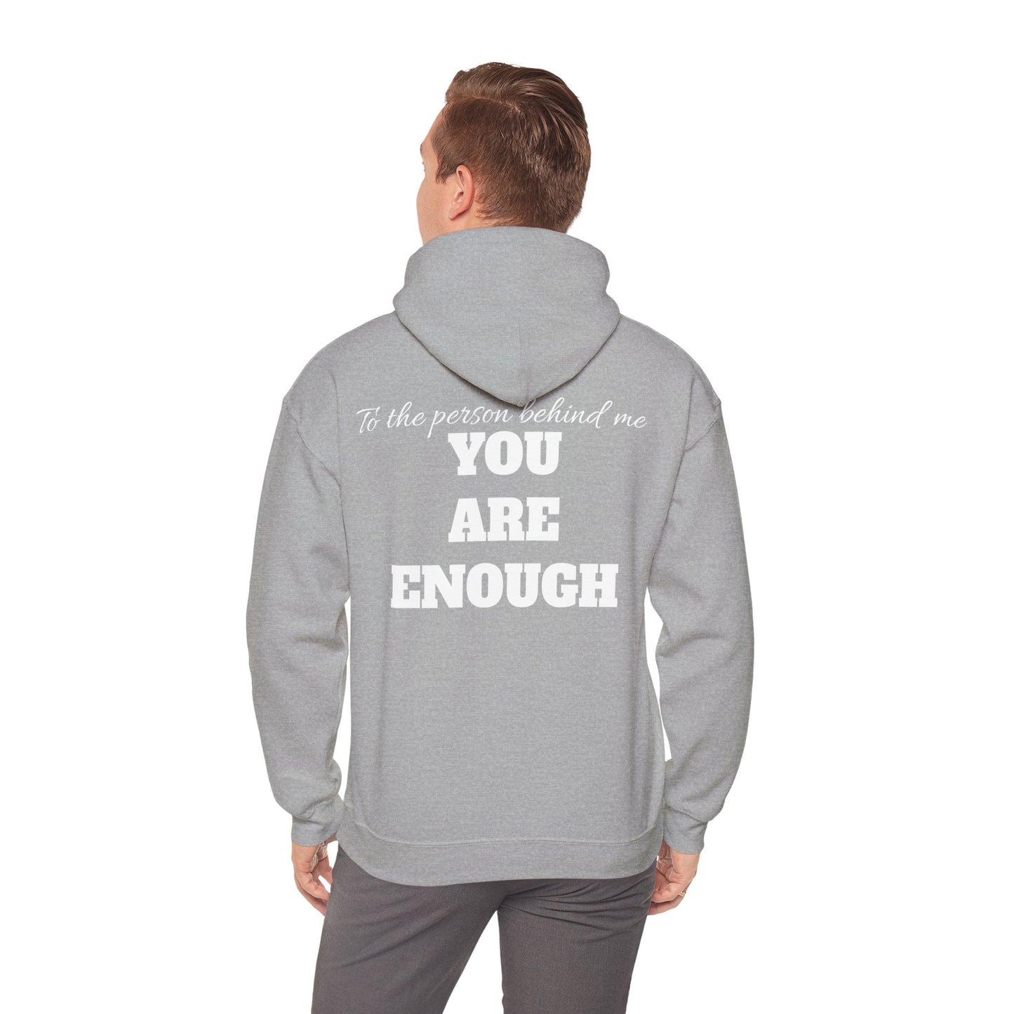 Life is short, follow your heart; You are enough; Double Sides Printed Motivational Unisex Hoodie