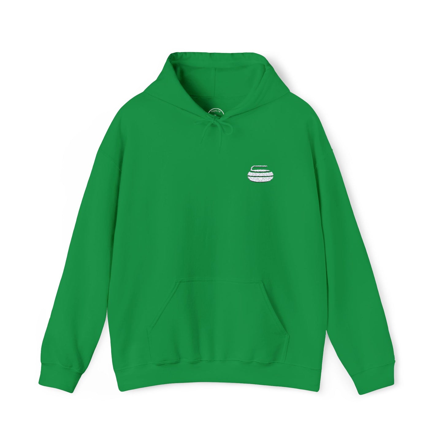 Curling Stone Embroidered Hoodie – Cozy Comfort for Curlers