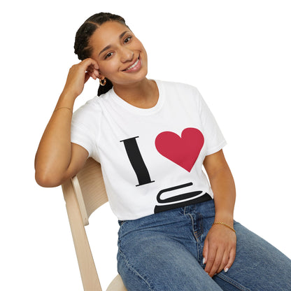 Unisex Softstyle T-Shirt – 100% Cotton ‘I Love Curling’ Graphic Tee | Soft, Lightweight & Comfortable