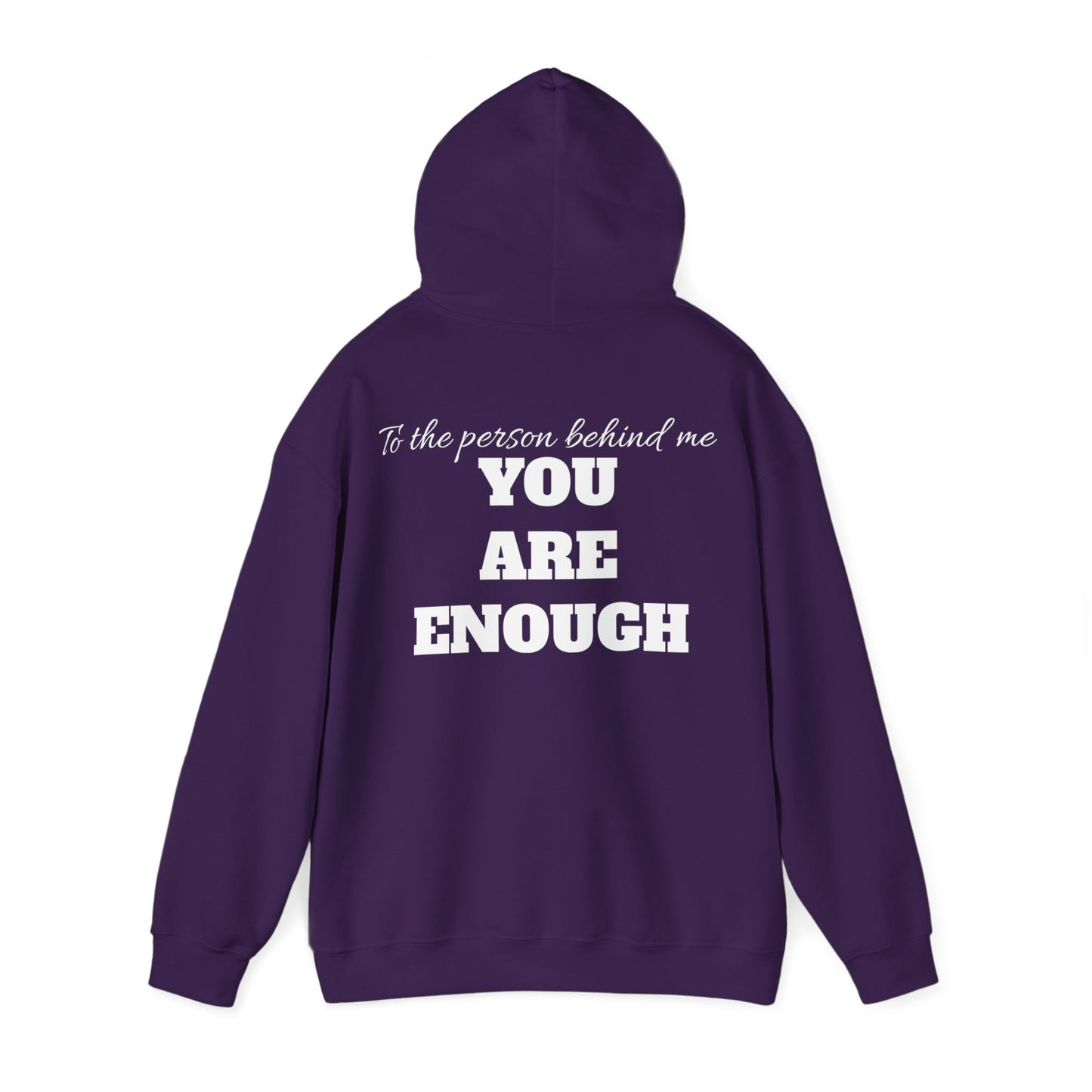 Life is short, follow your heart; You are enough; Double Sides Printed Motivational Unisex Hoodie